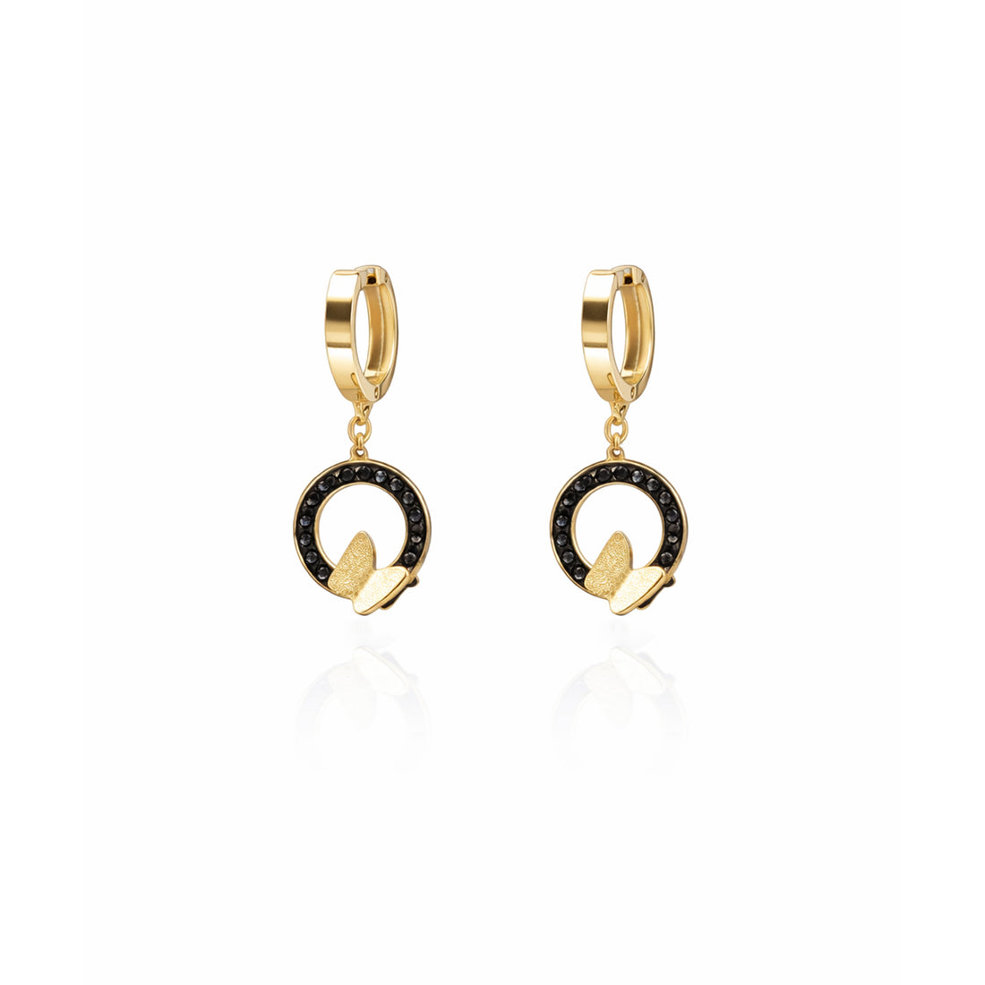 Chic Butterfly Loop Drop Earrings