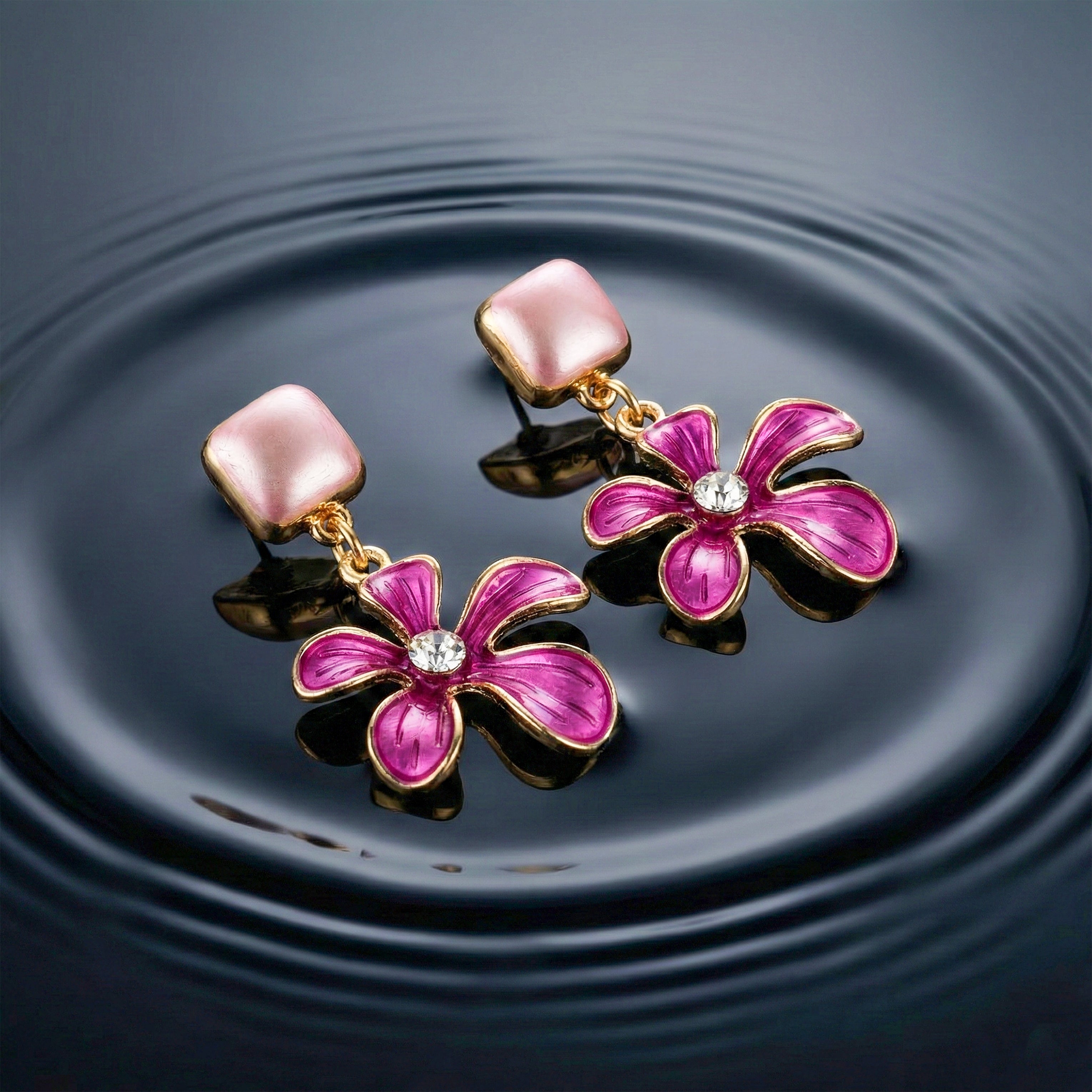 Blush Flower Chic Earrings
