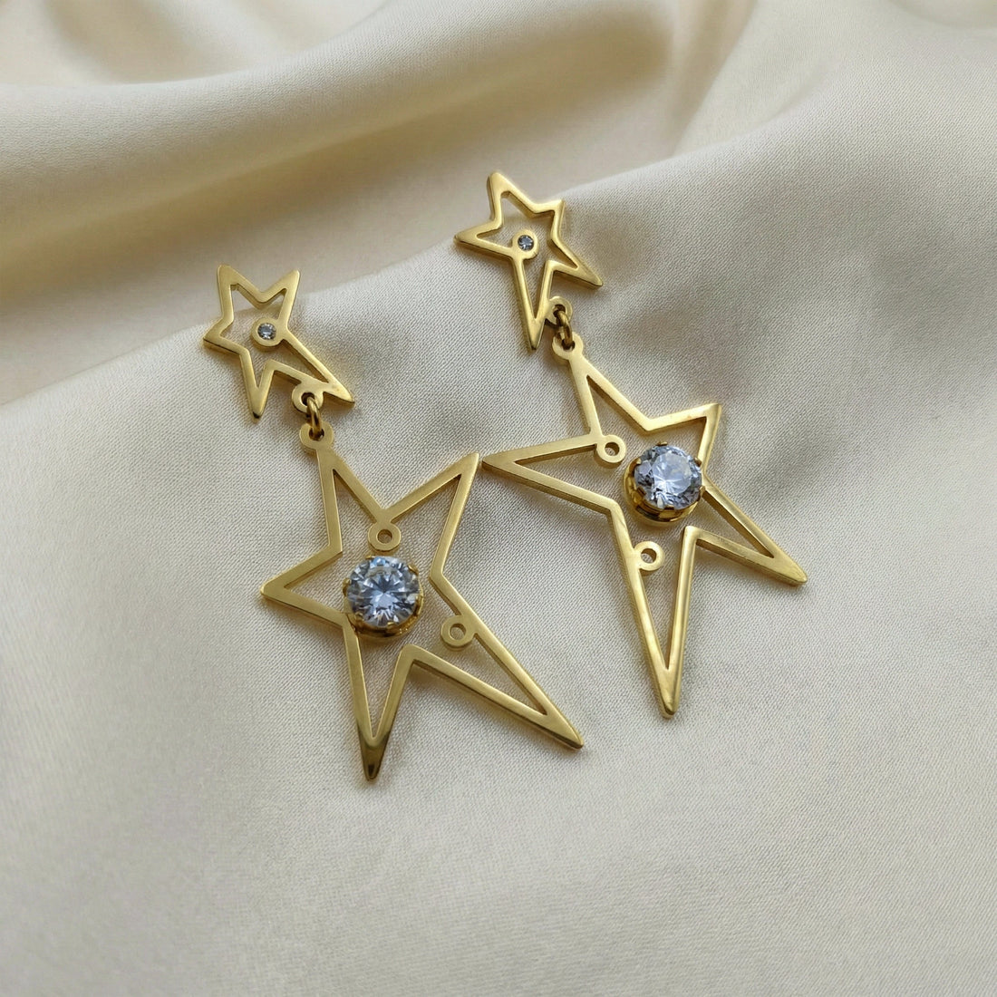 Galaxy Star Dangle Earrings