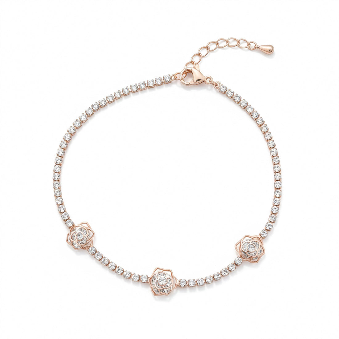 Rose Elegance Diamond Bracelet