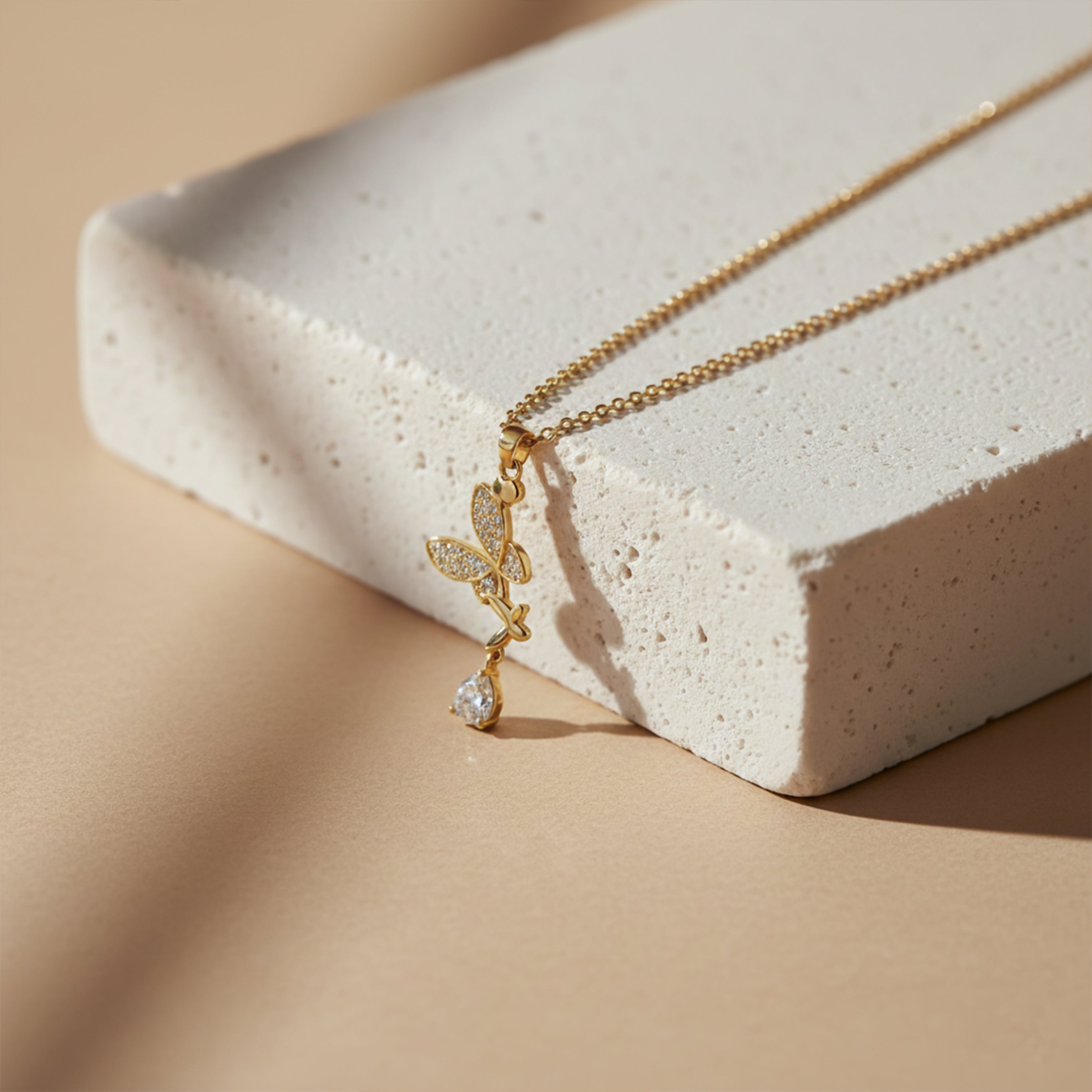 Butterfly Grace Drop Necklace