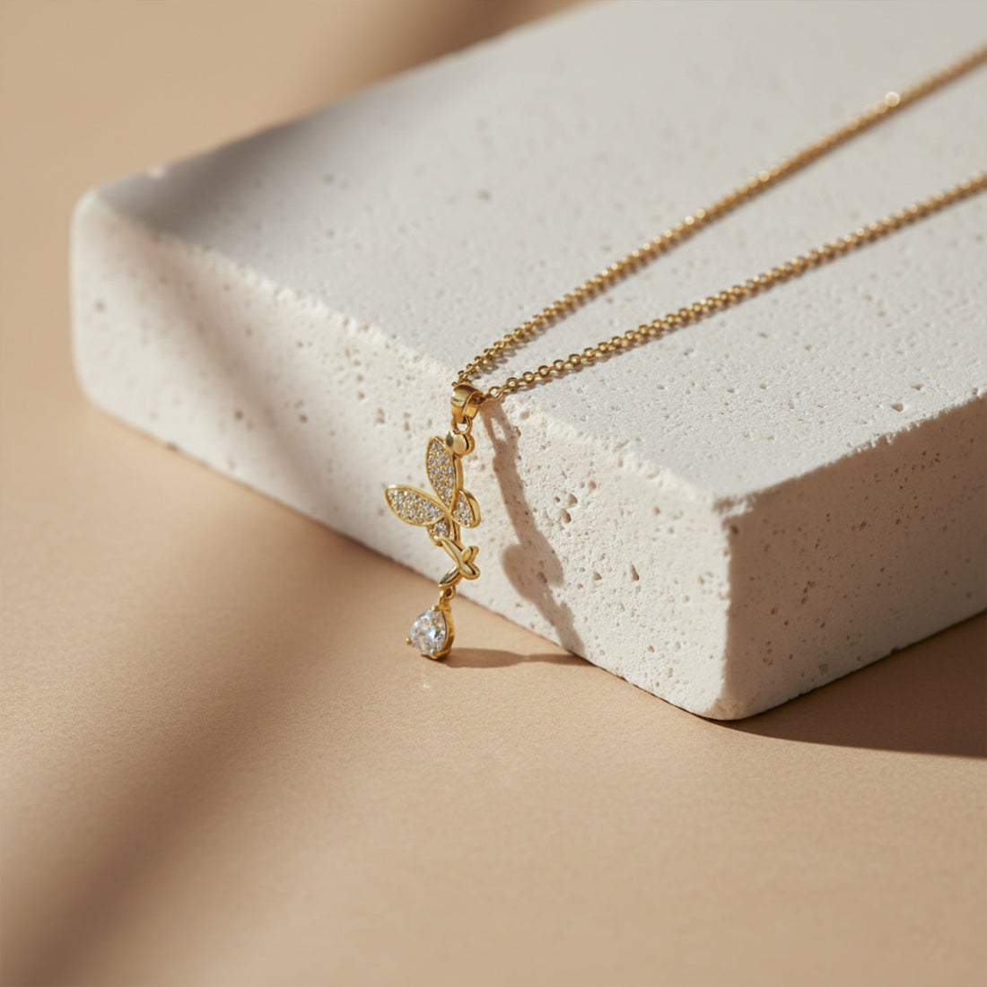 Butterfly Grace Drop Necklace