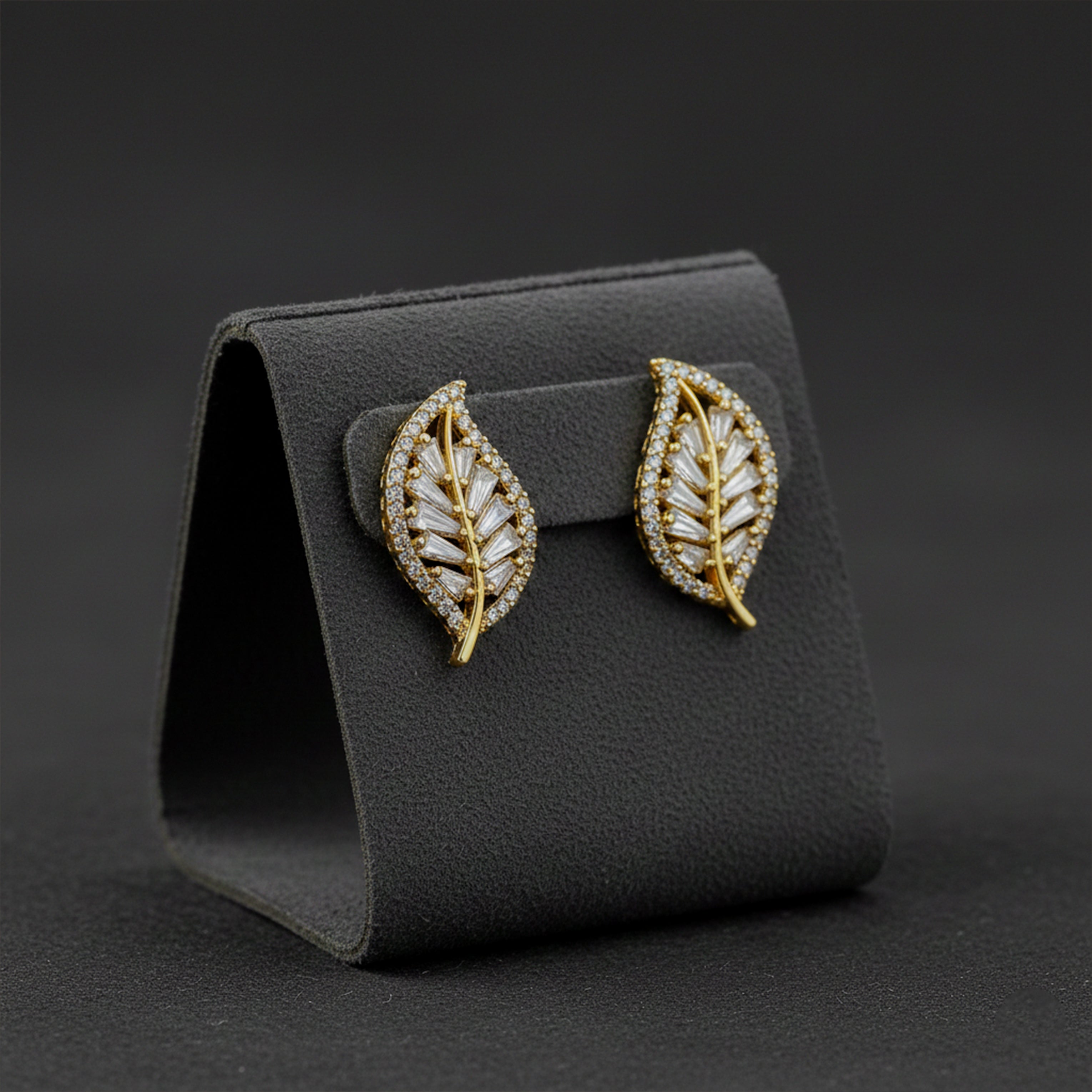 Leaf Luxe Stud Earrings