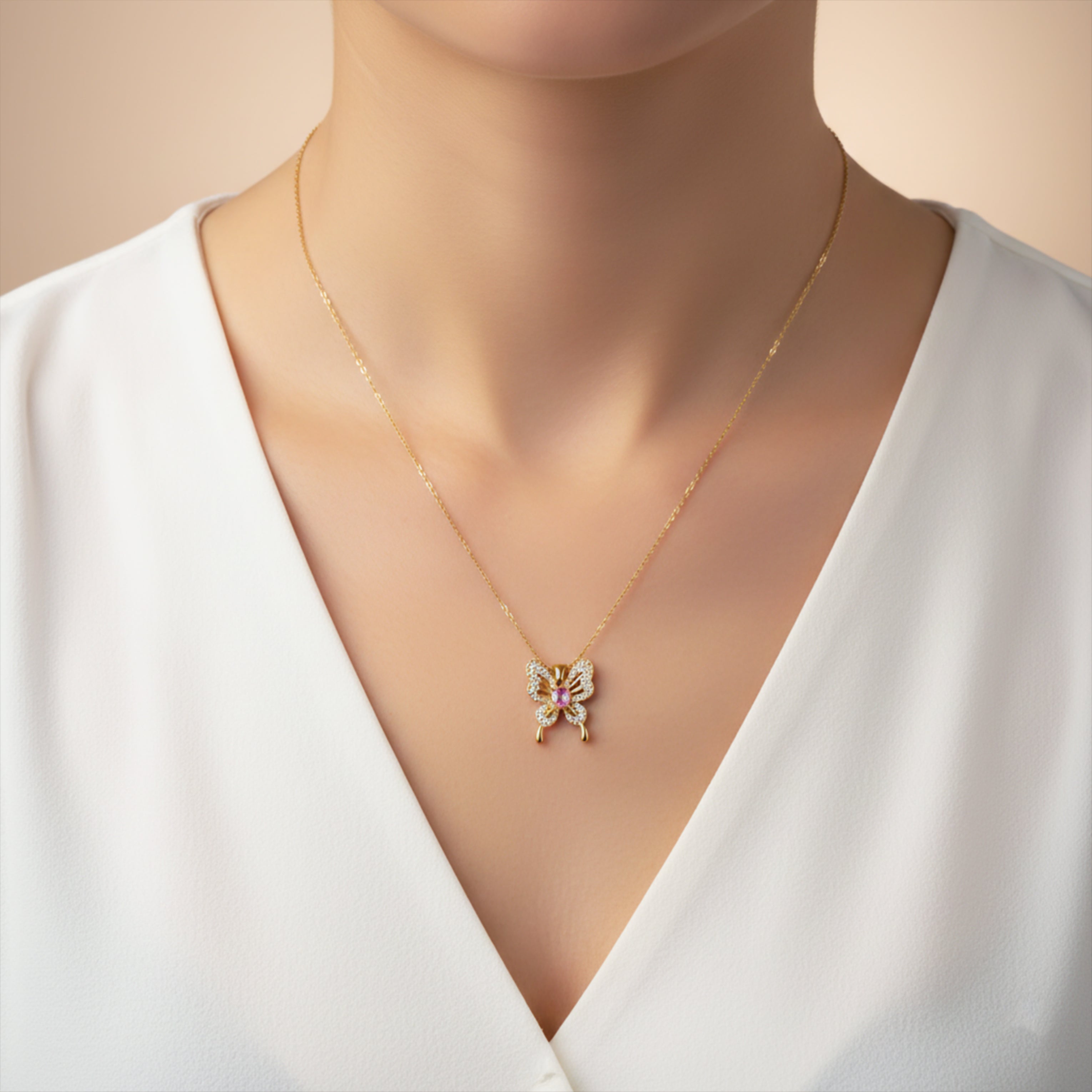 Butterfly Charm Necklace
