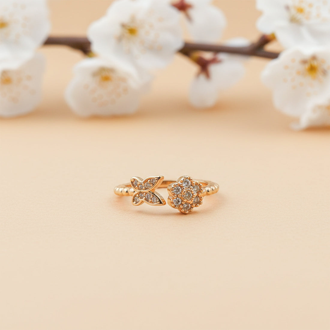 Butterfly Bloom Diamond Ring