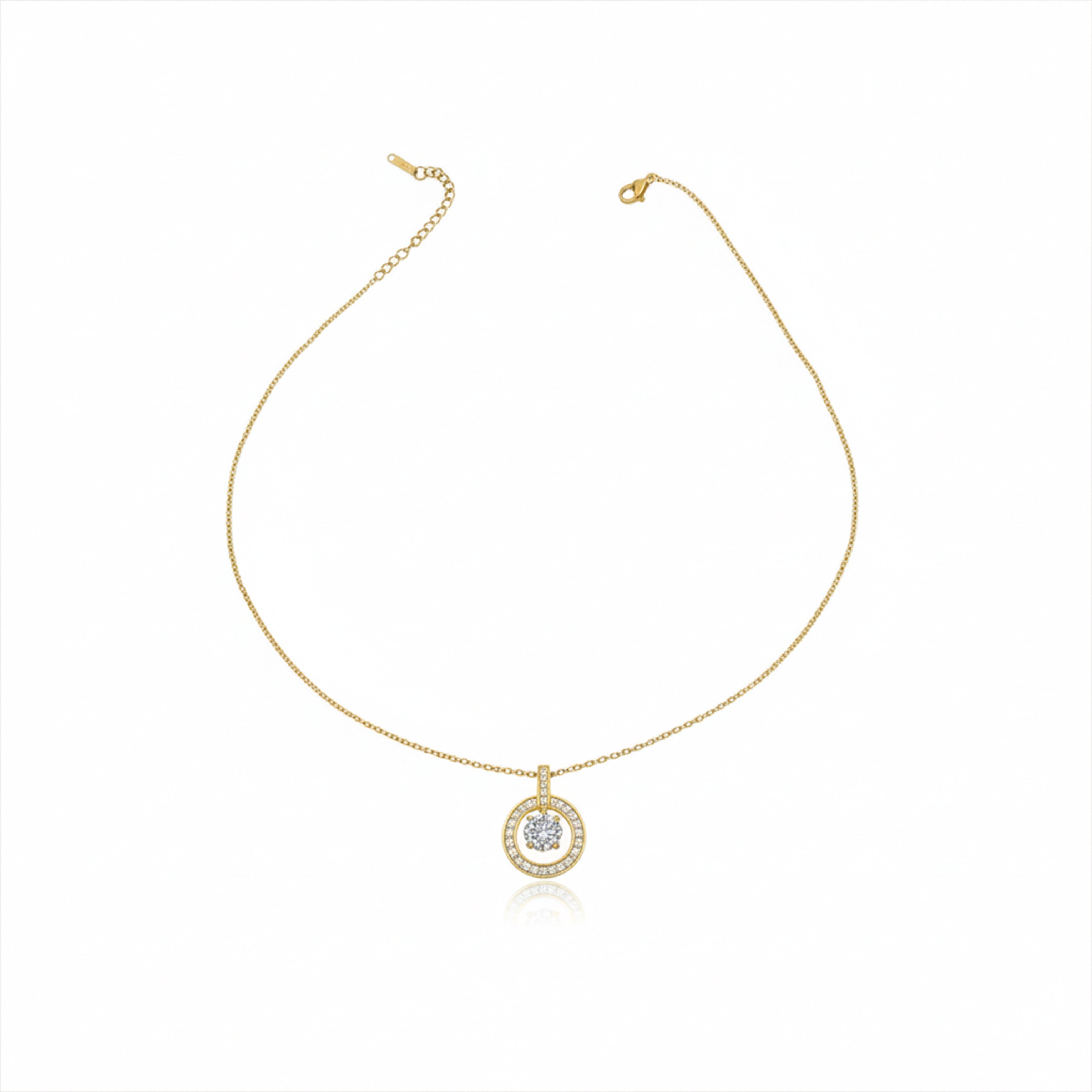 Eternal Halo Diamond Necklace