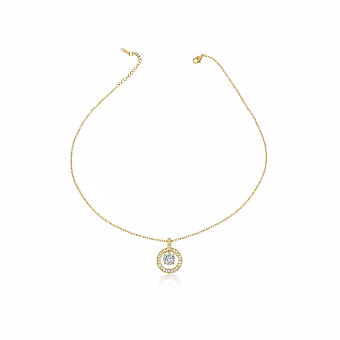 Eternal Halo Diamond Necklace