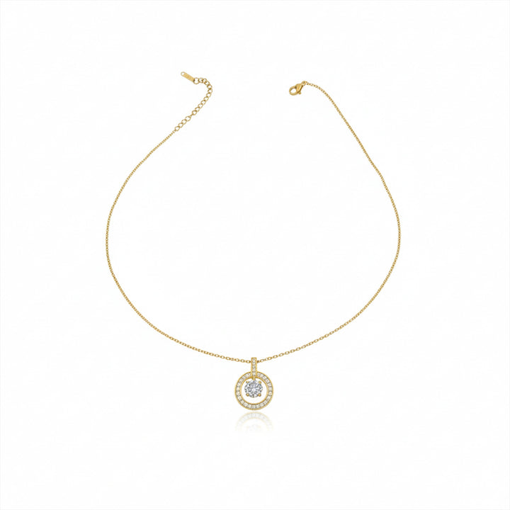 Eternal Halo Diamond Necklace
