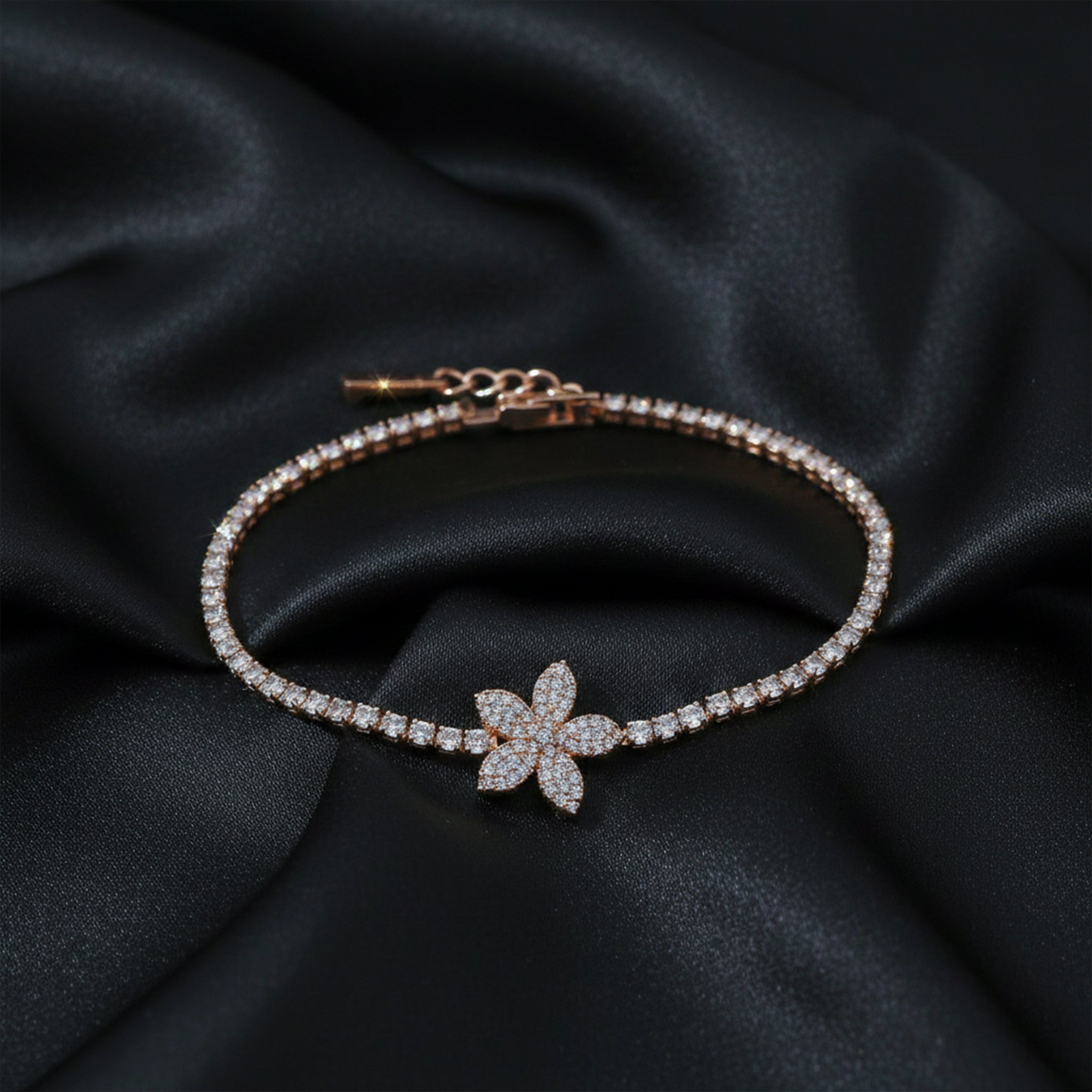Flora Royale Diamond Tennis Bracelet