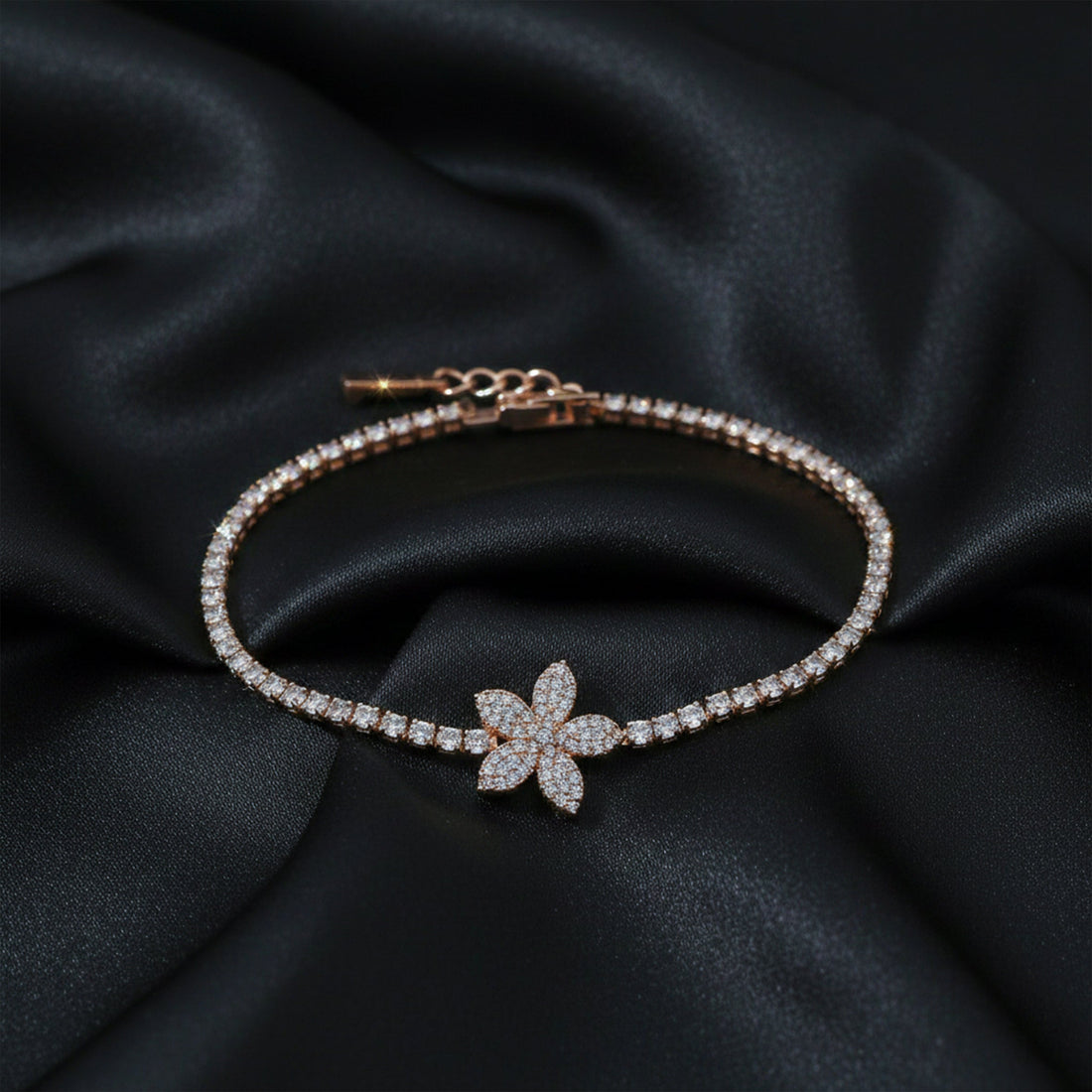 Flora Royale Diamond Tennis Bracelet