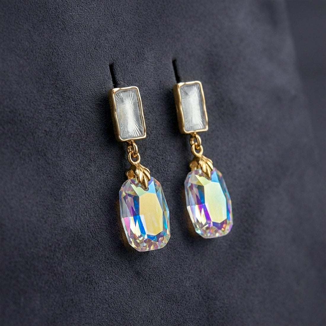 Iridesa Crystal Drop Earrings