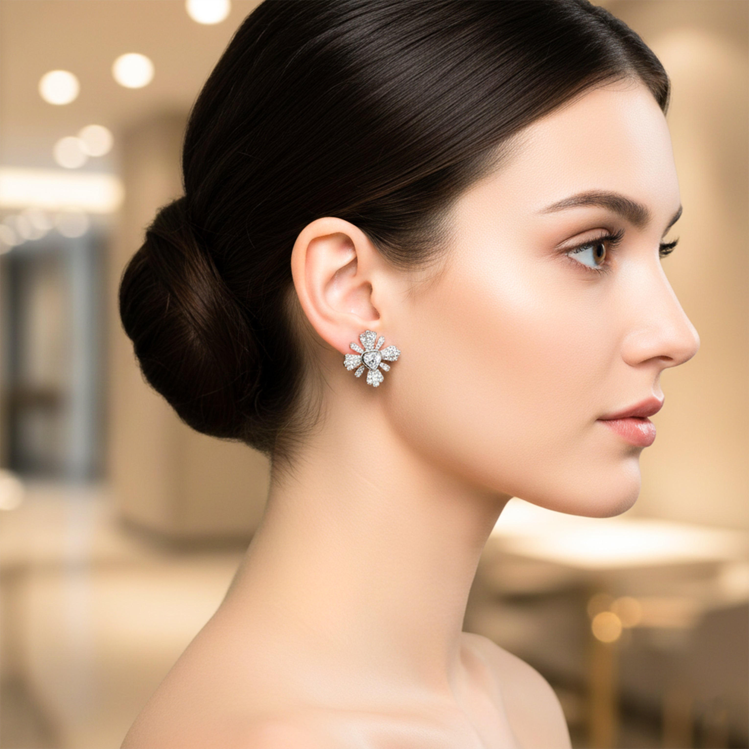 Divine Diamond Studs Earrings