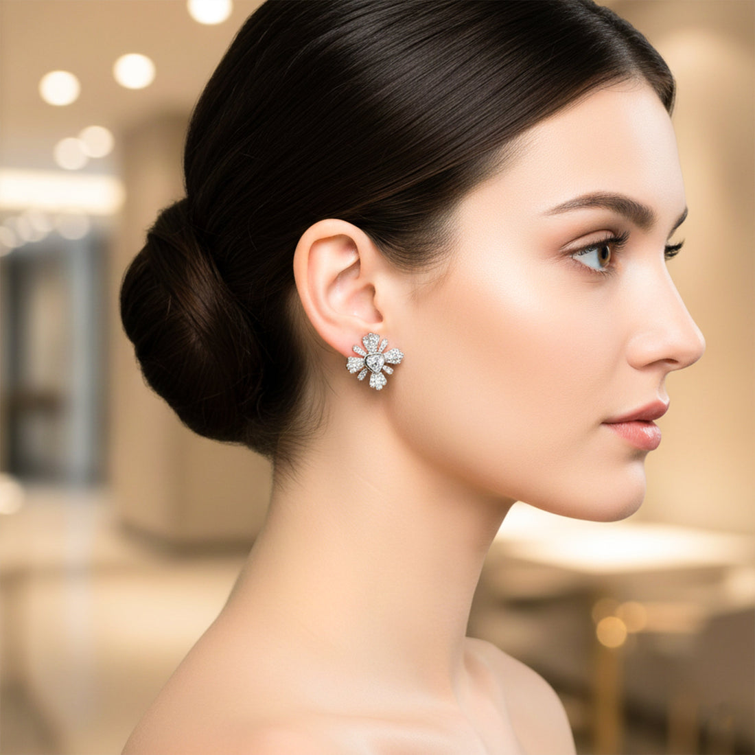 Divine Diamond Studs Earrings