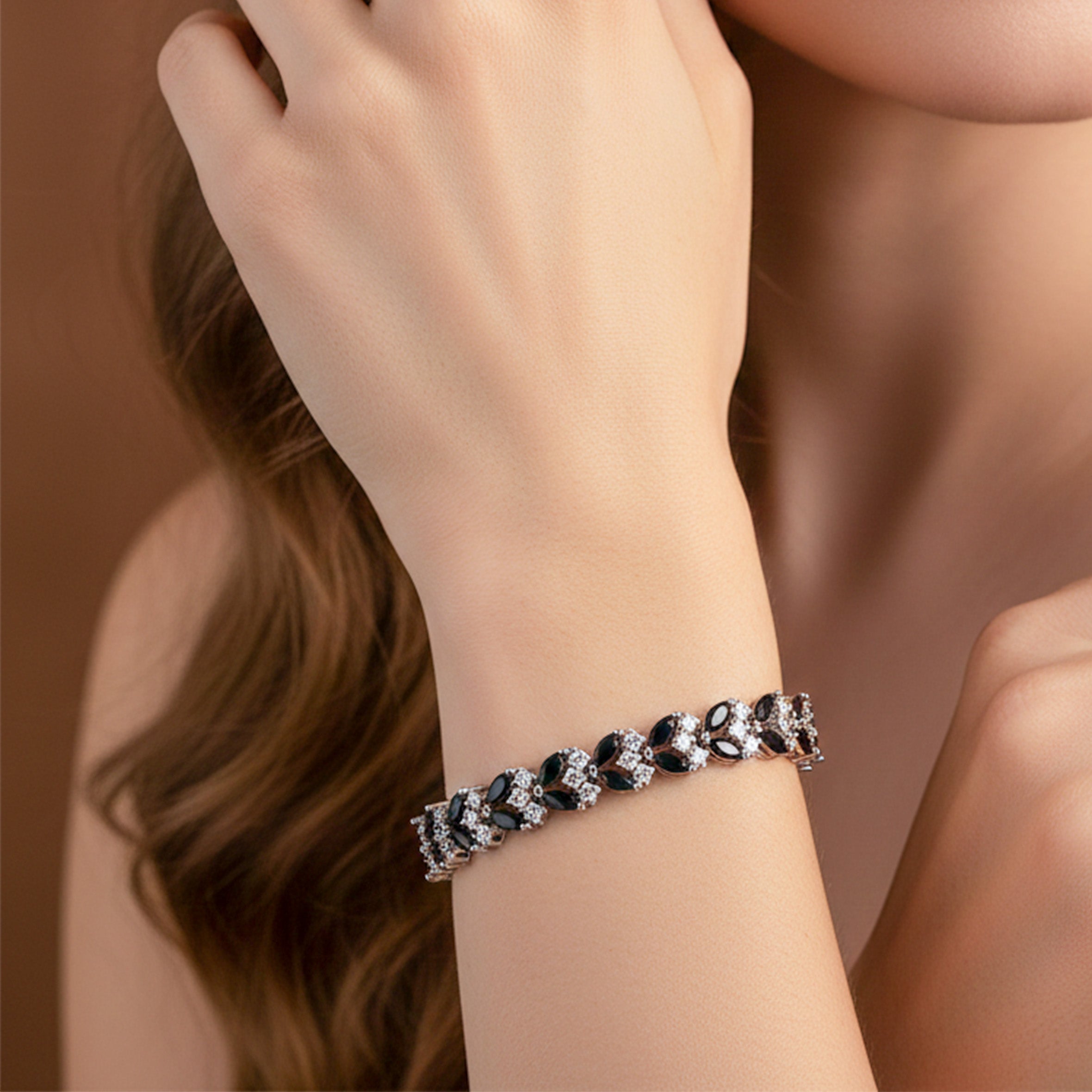 Black Marquise Diamond Luxe Bracelet