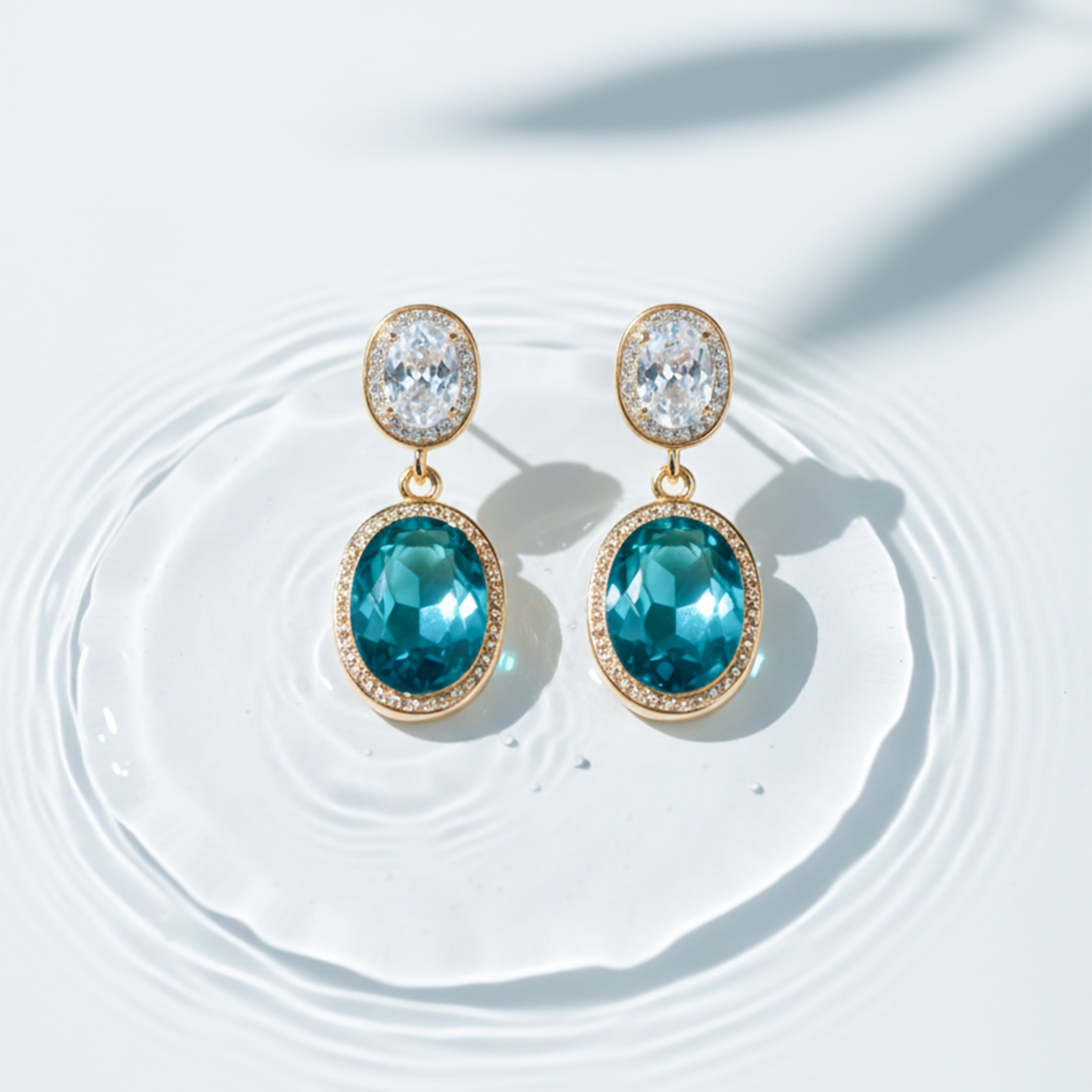 Prestige Double Stone Earrings