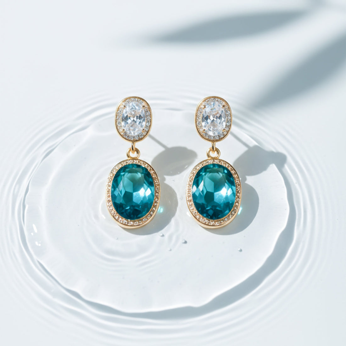 Prestige Double Stone Earrings