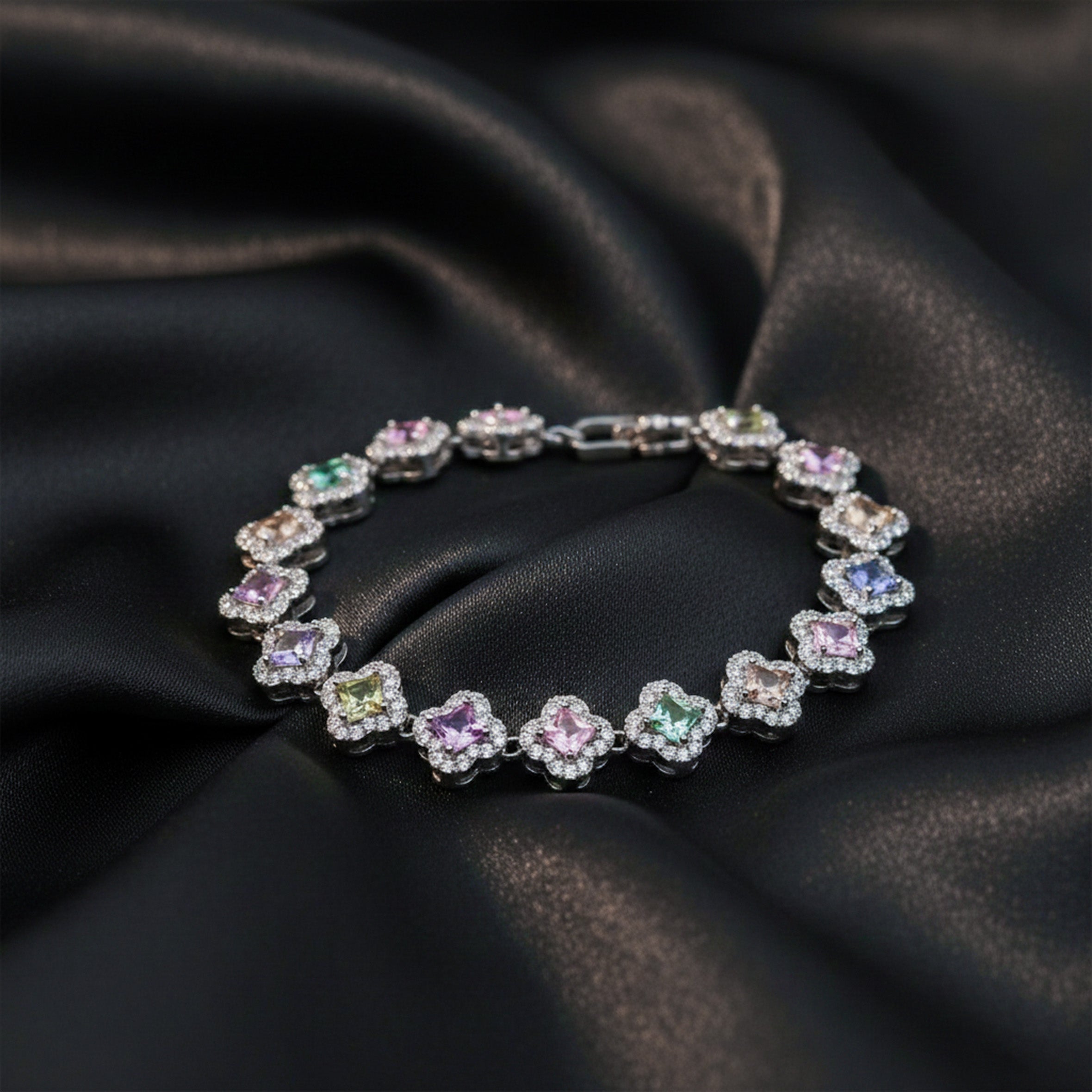 Luxe Petal Diamond Bracelet
