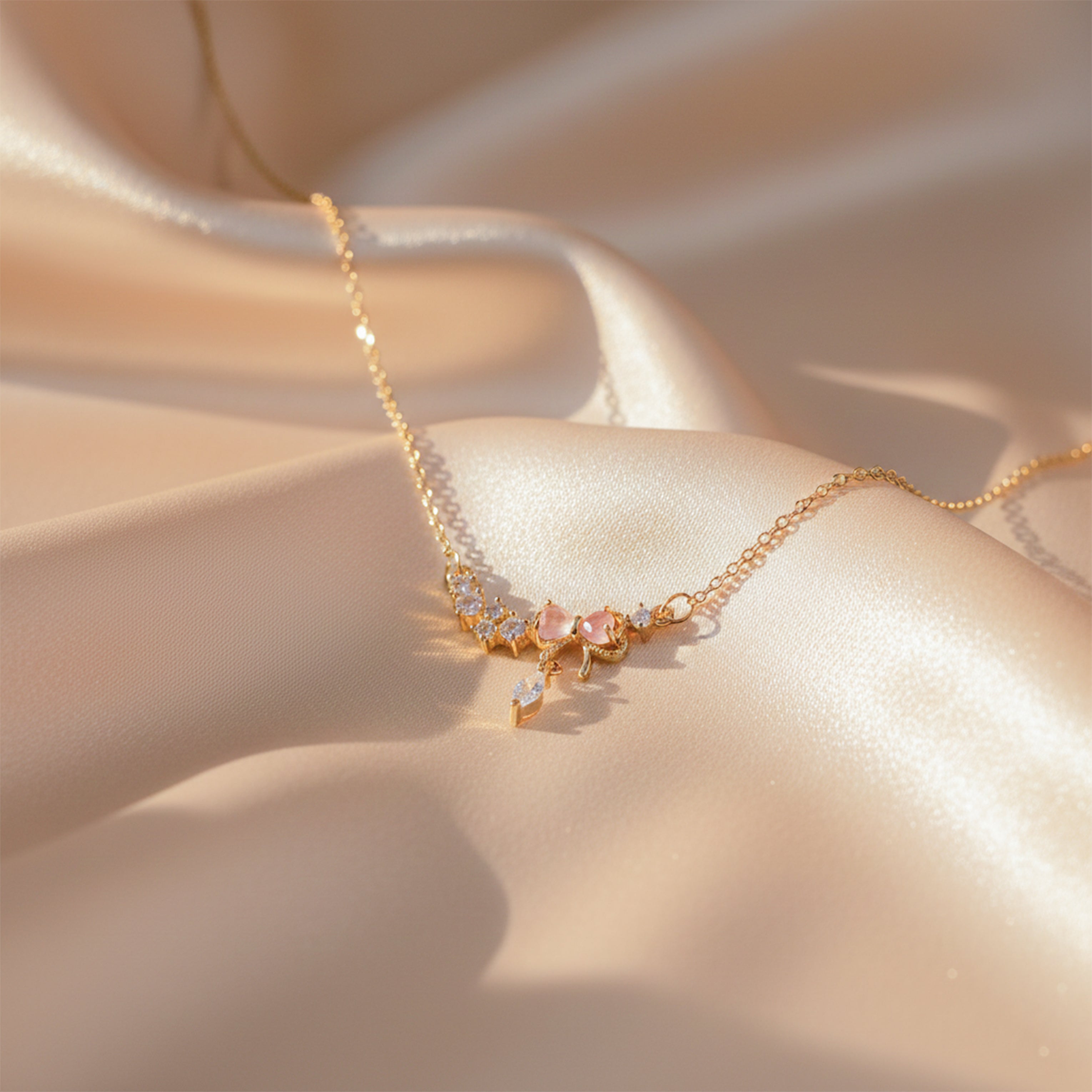 Luxe Golden Butterfly Charm Necklace