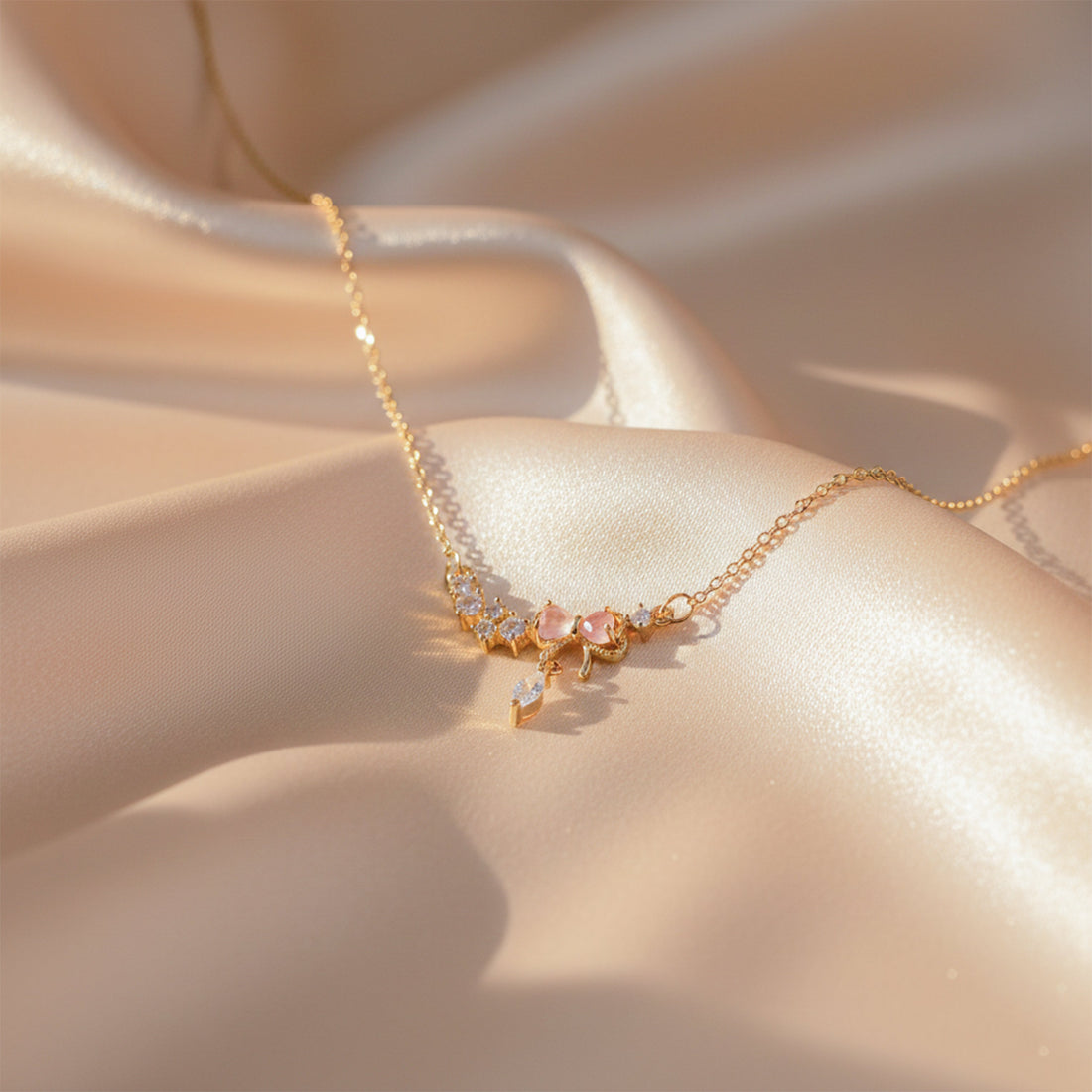 Luxe Golden Butterfly Charm Necklace