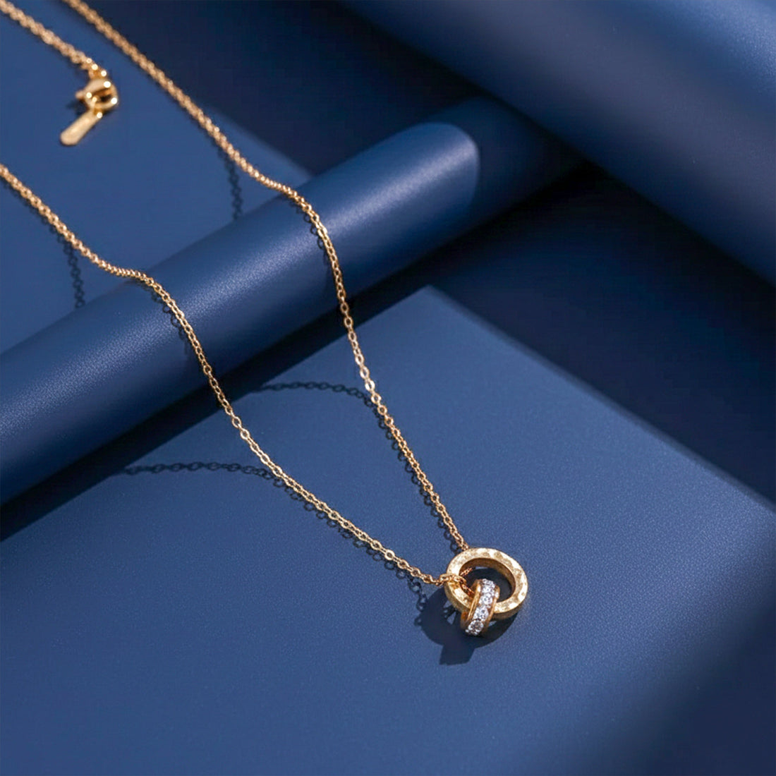 Nandini Roman Letter Gold Necklace