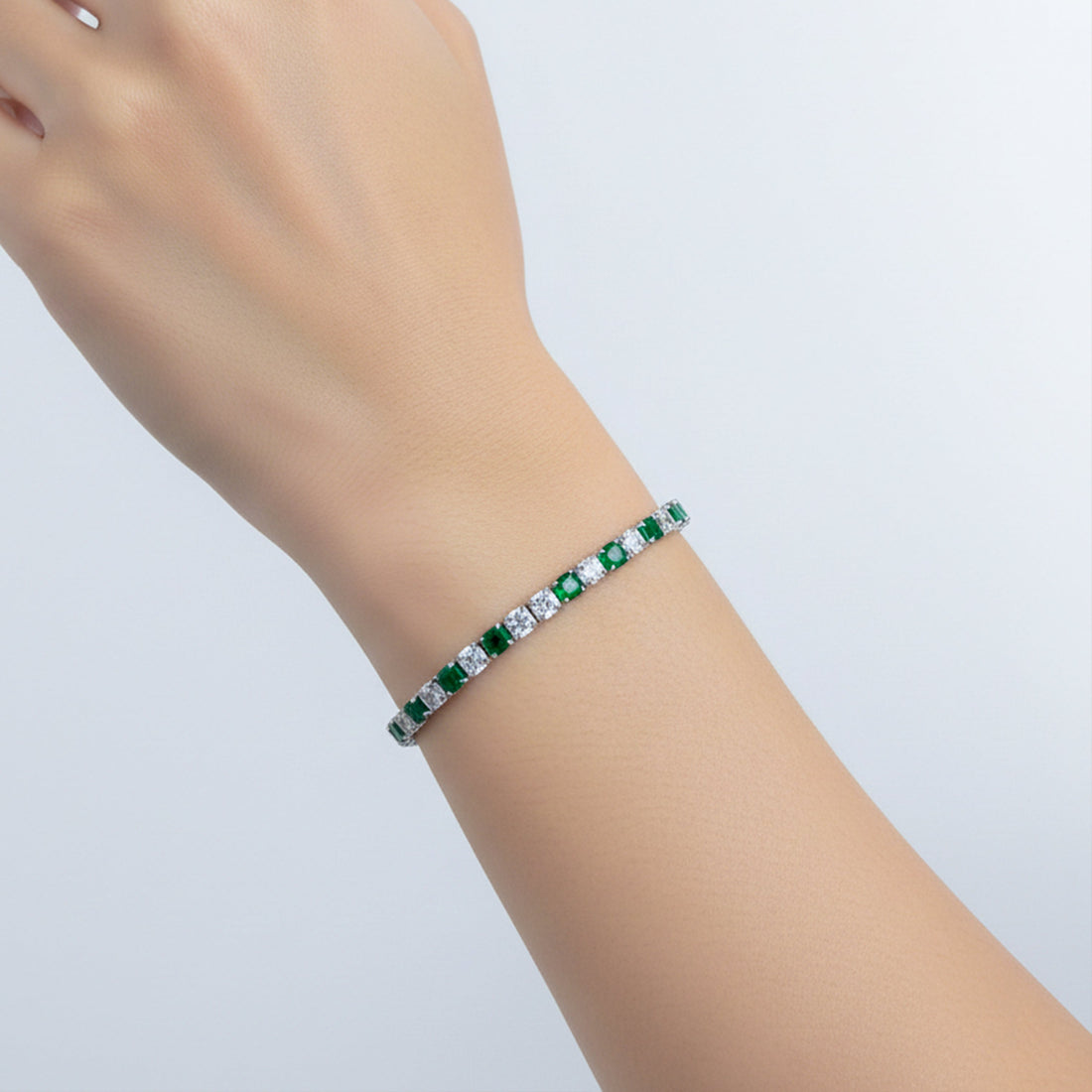 Imperial Emerald Diamond Glow Bracelet