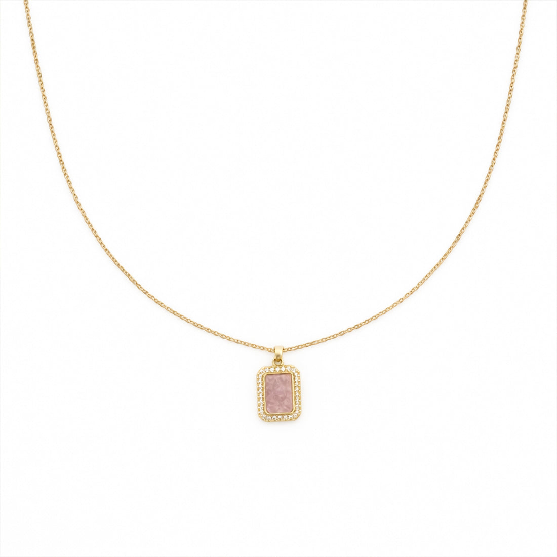 Blush Radiance Pendant Necklace