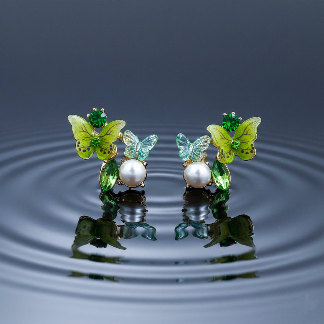 Butterfly Pearl Elegance Earrings