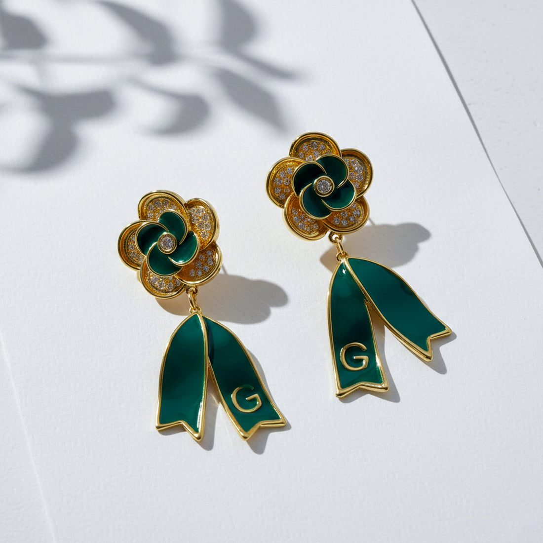 Luxury Bloom Floral Ribbon Earrings