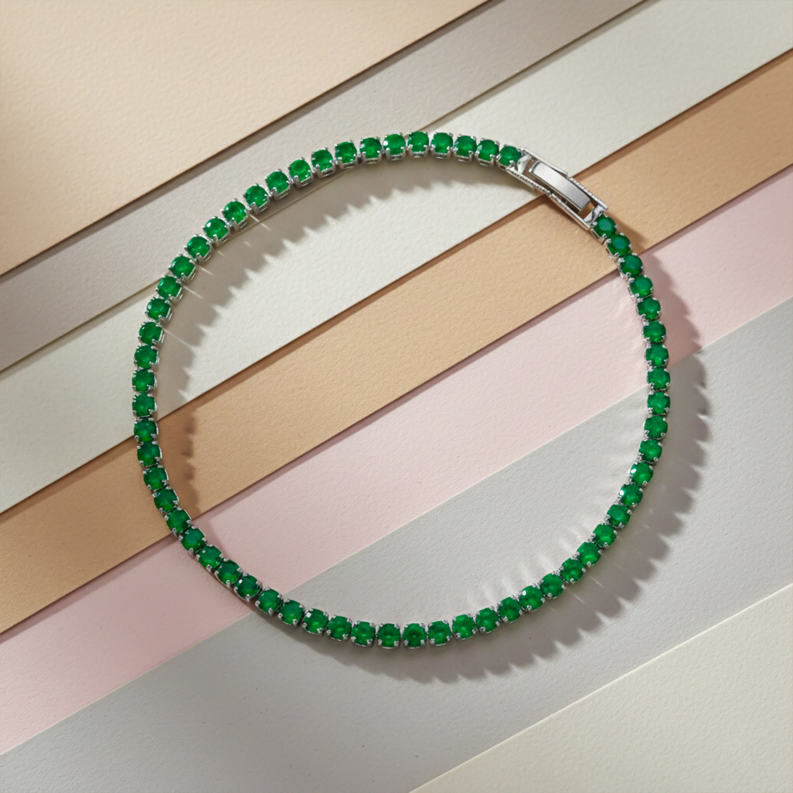 Azure Sapphire Tennis Bracelet