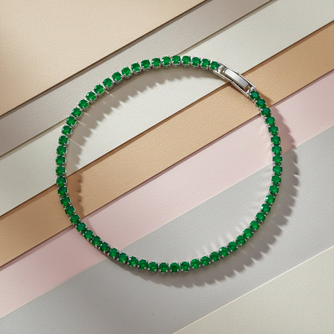 Azure Sapphire Tennis Bracelet
