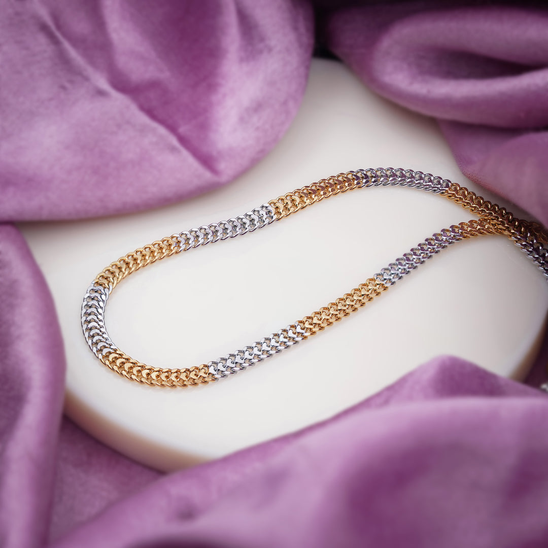 Luxpenny Elite Gold & Silver Cuban Chain