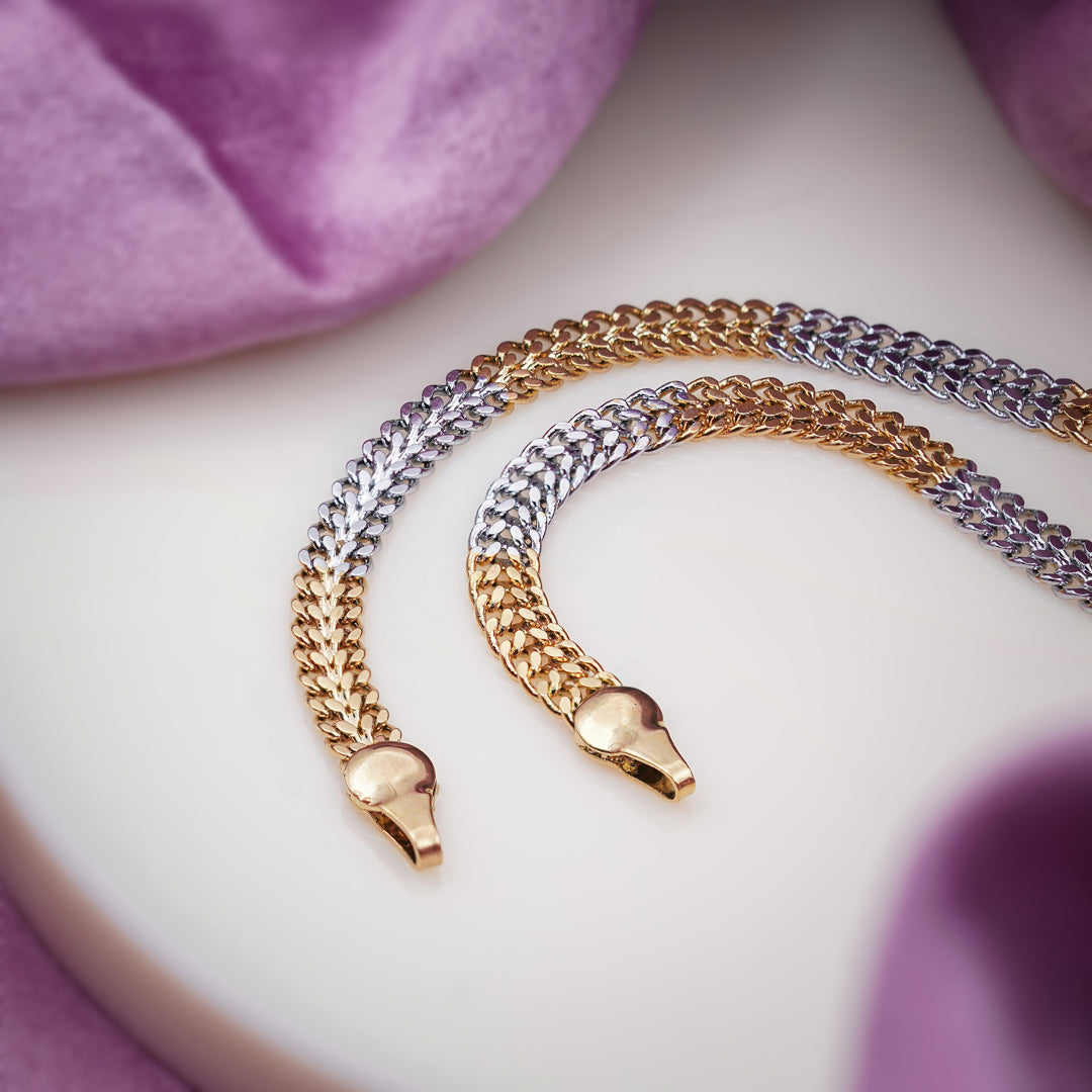 Luxpenny Elite Gold & Silver Cuban Chain