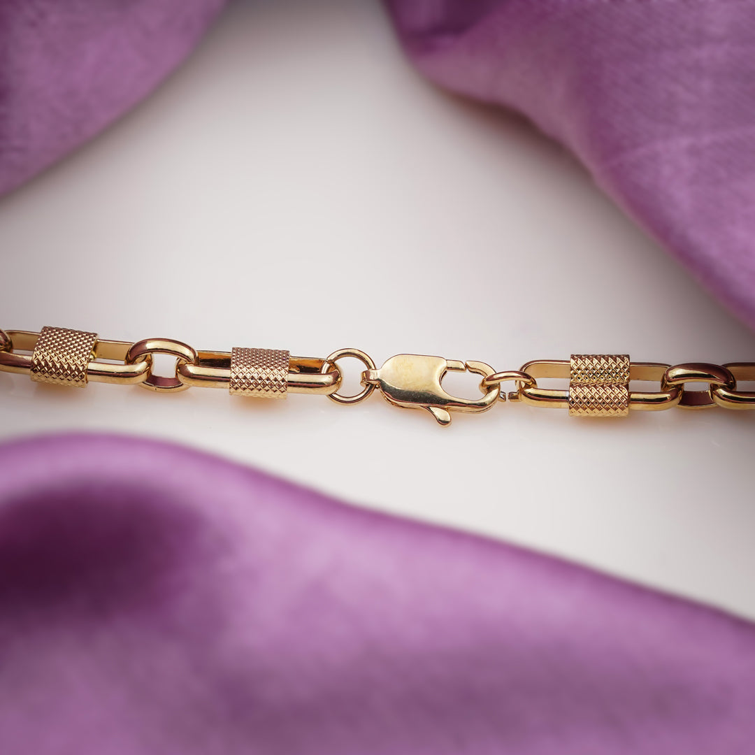 Royal Textured Link Gold Chain
