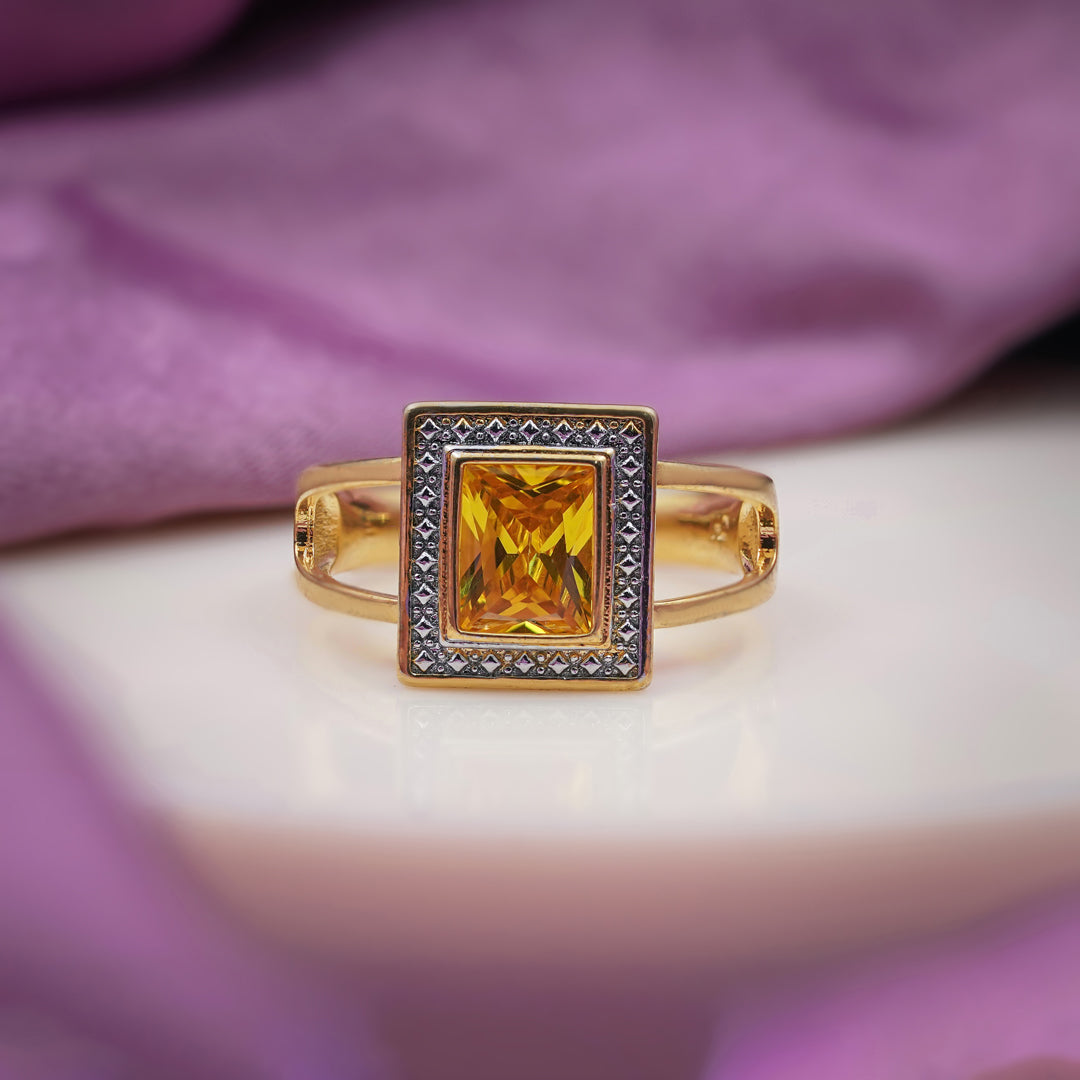 Elite Square Stone Ring