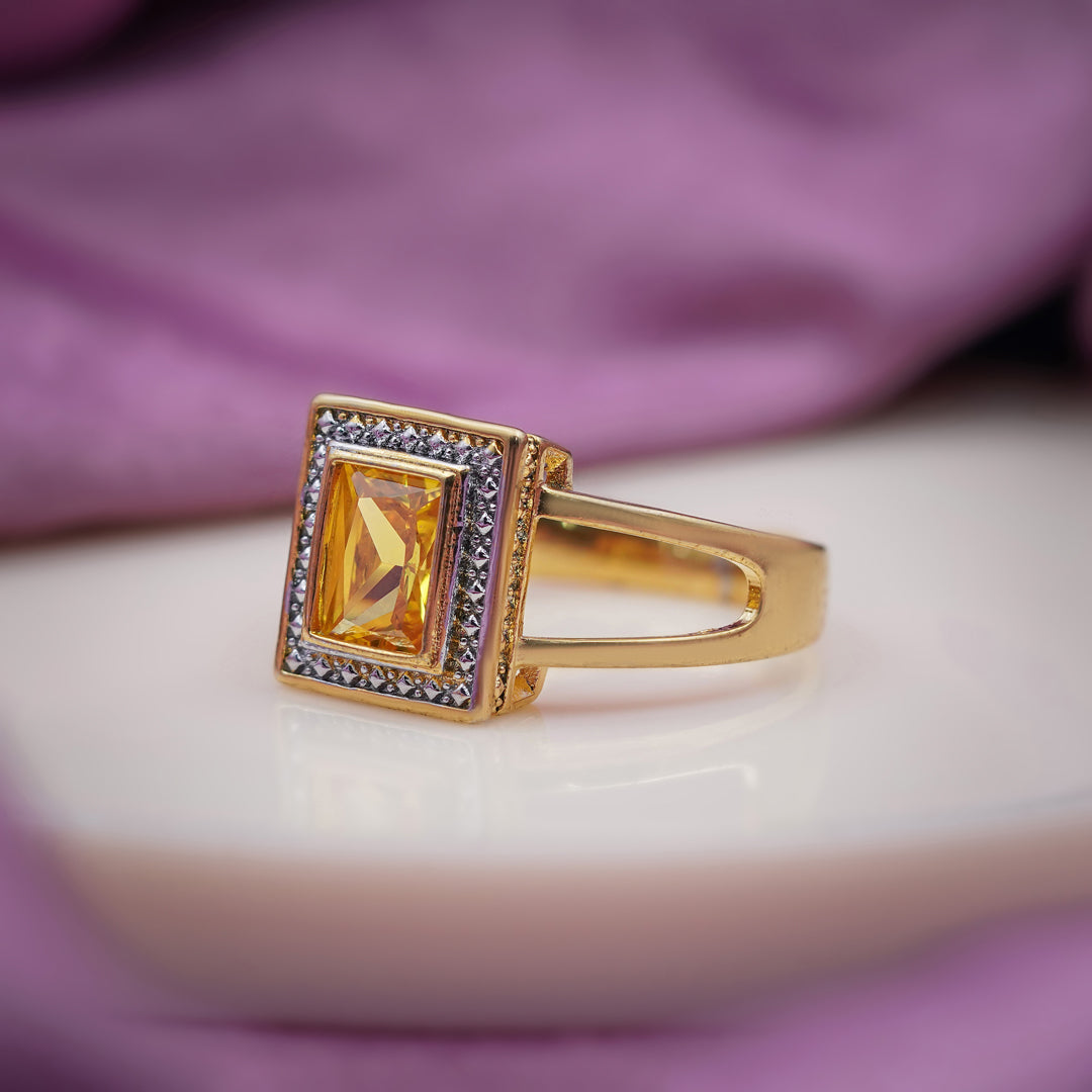 Elite Square Stone Ring
