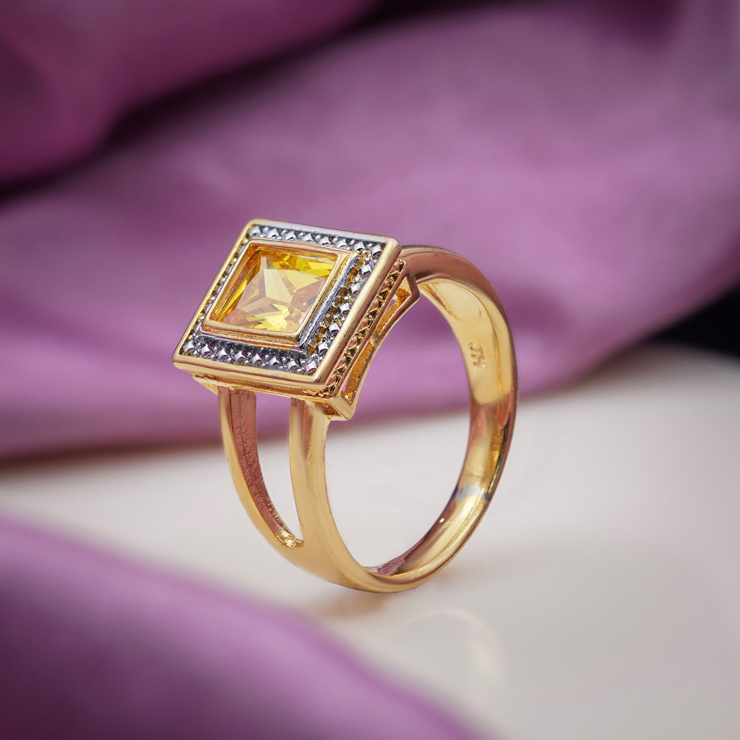 Elite Square Stone Ring