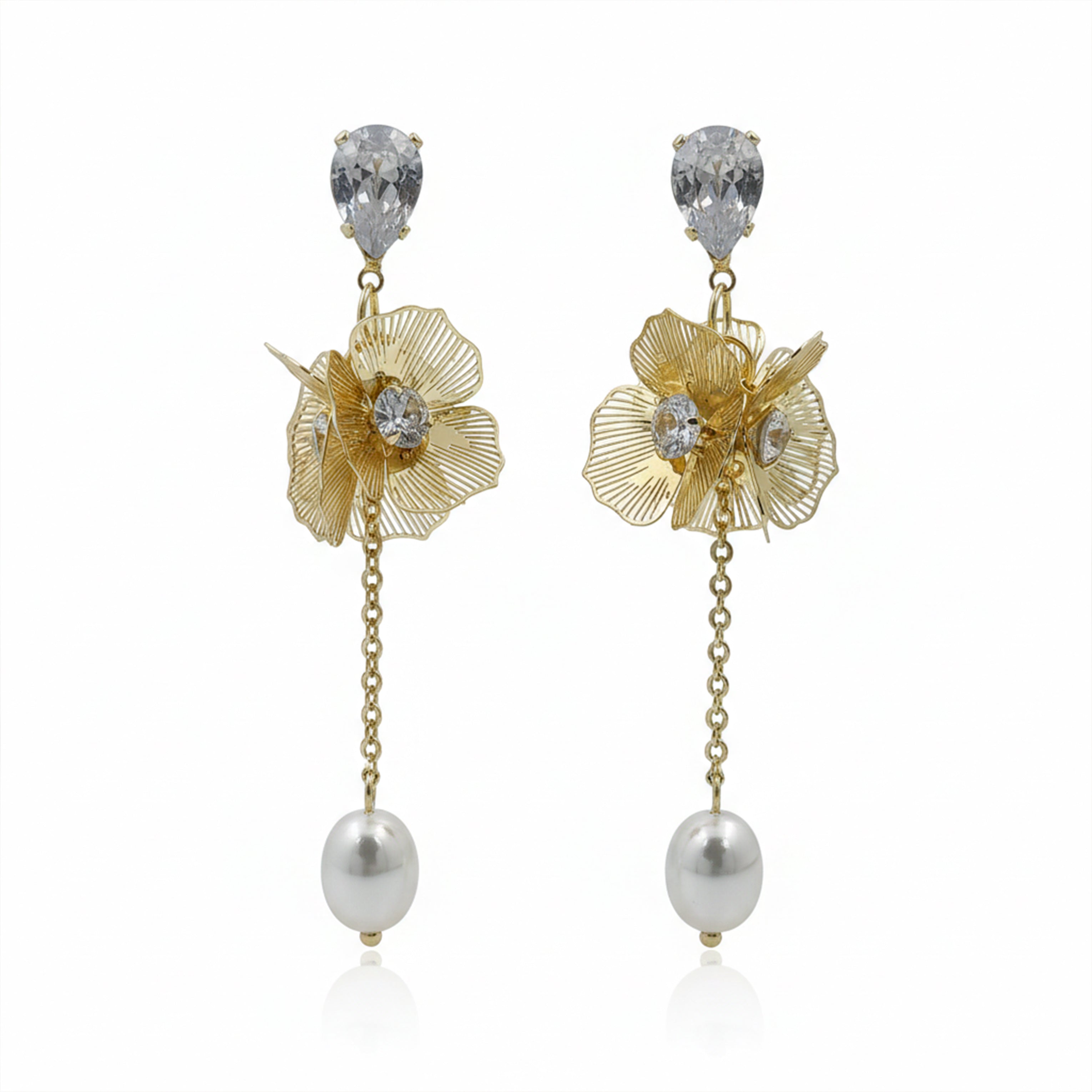 Ethereal Floral Drops Earrings