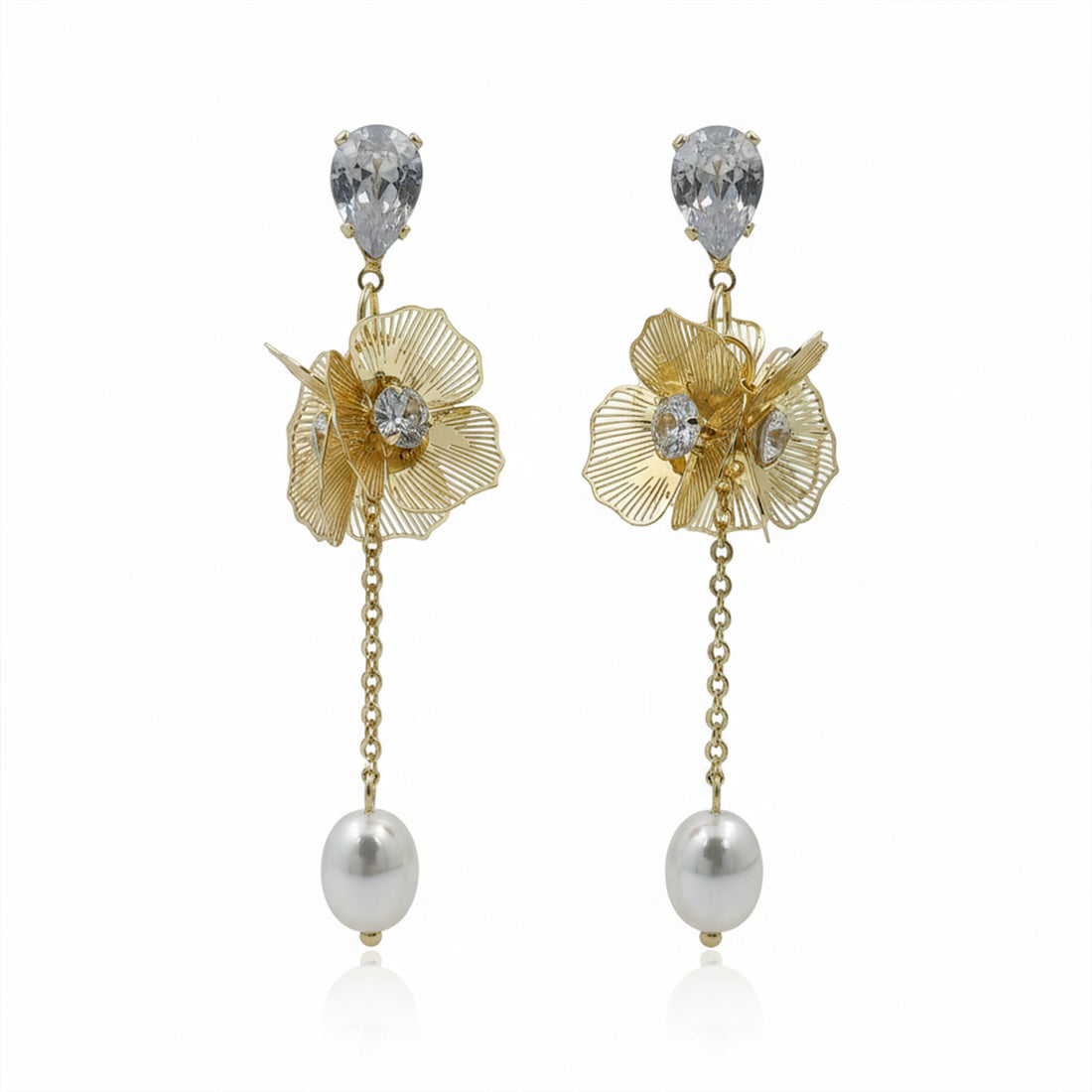 Ethereal Floral Drops Earrings