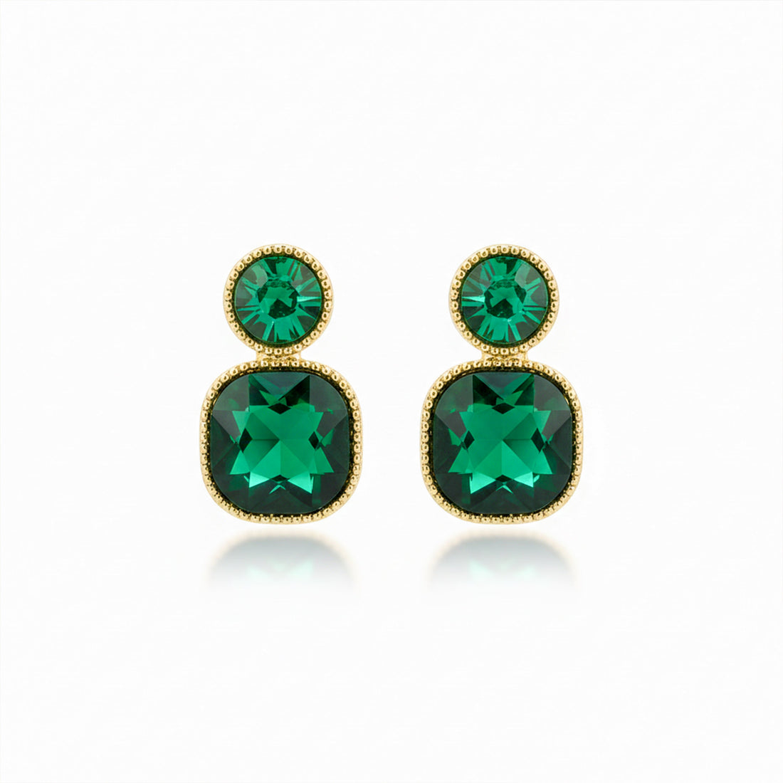 Green Gemstone Earrings