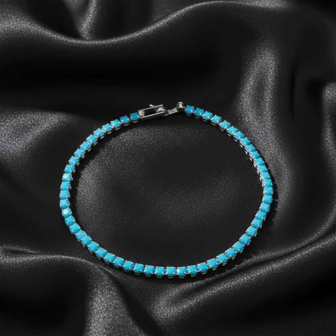 Azure Sapphire Tennis Bracelet