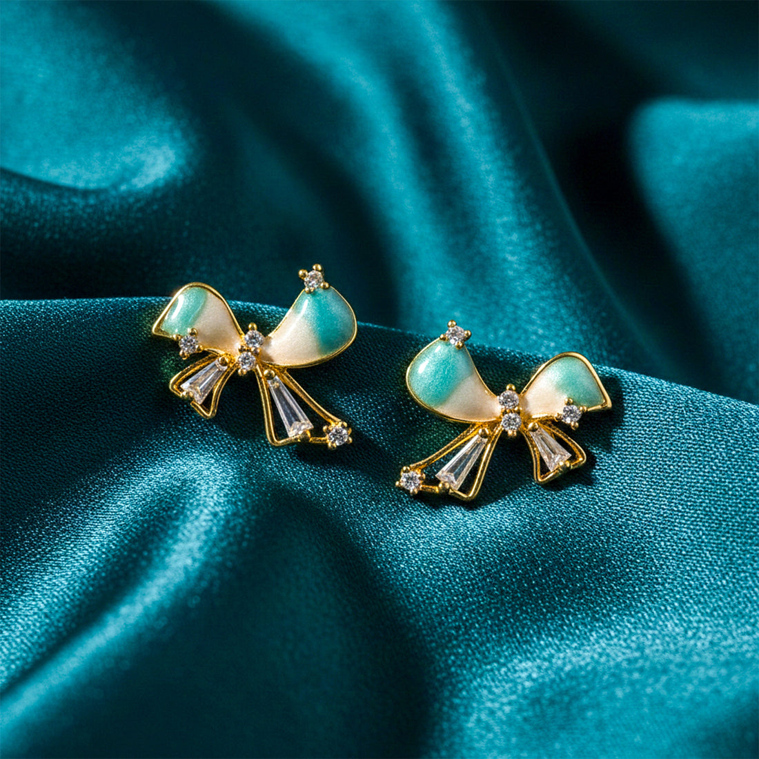 Velour Bow Radiance Earrings