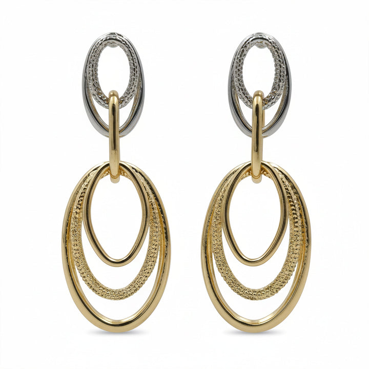 Aurora Luxe Double Oval Drop Earrings
