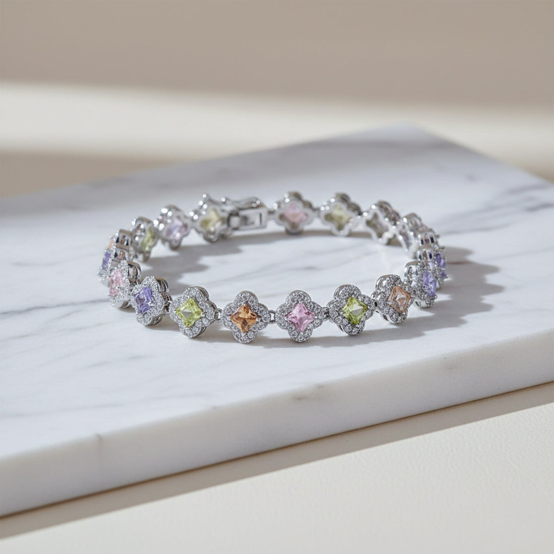 Luxe Petal Diamond Bracelet