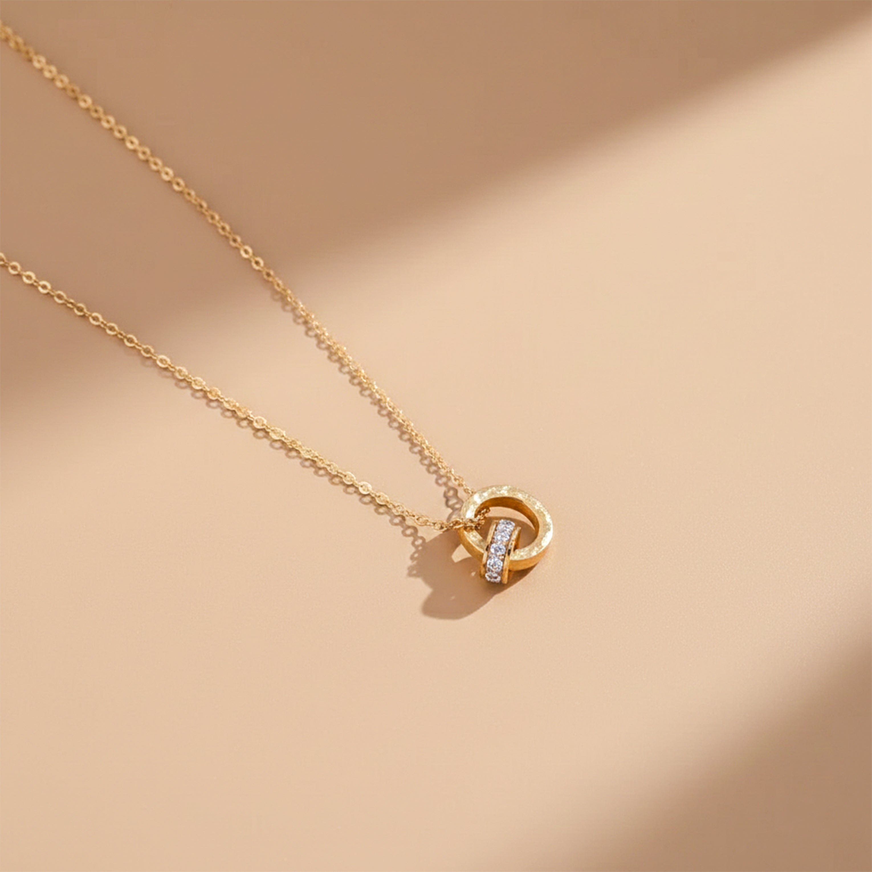 Nandini Roman Letter Gold Necklace