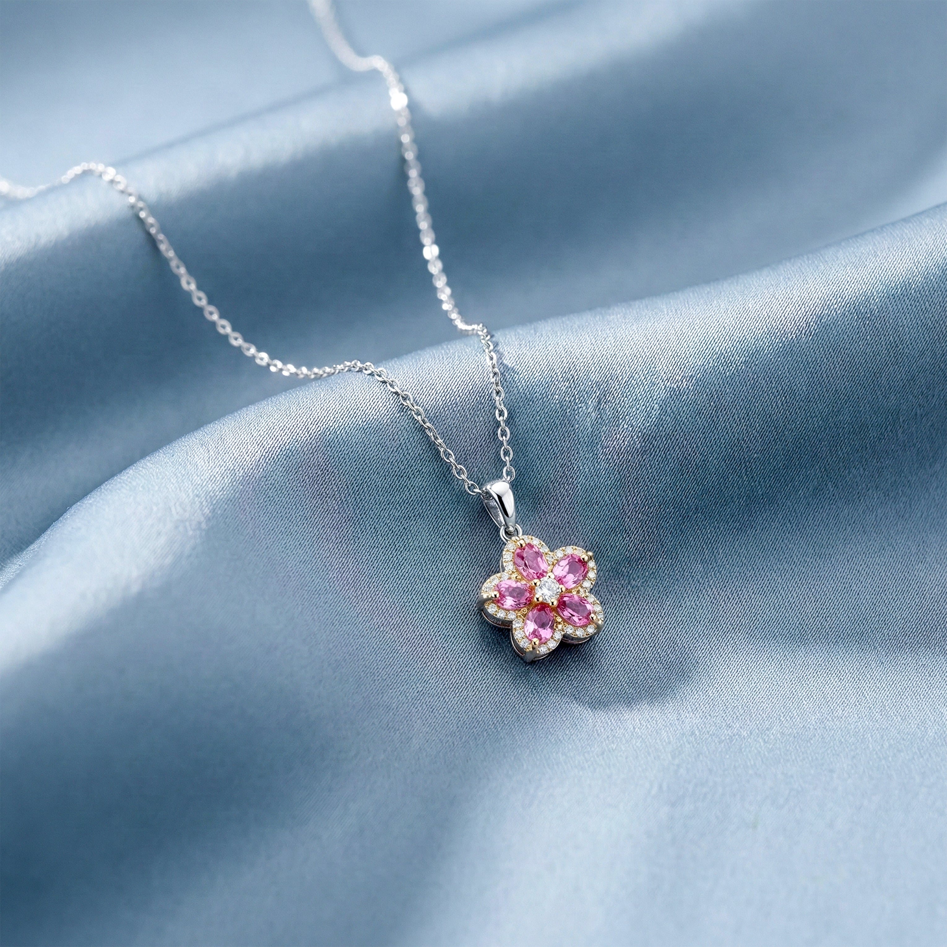 Rose Bloom Luxe Pendant Necklace