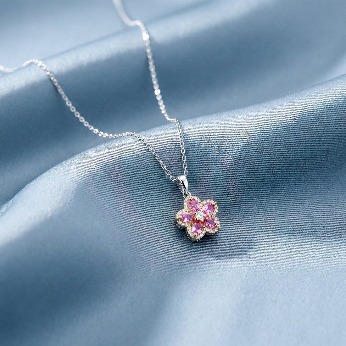 Rose Bloom Luxe Pendant Necklace