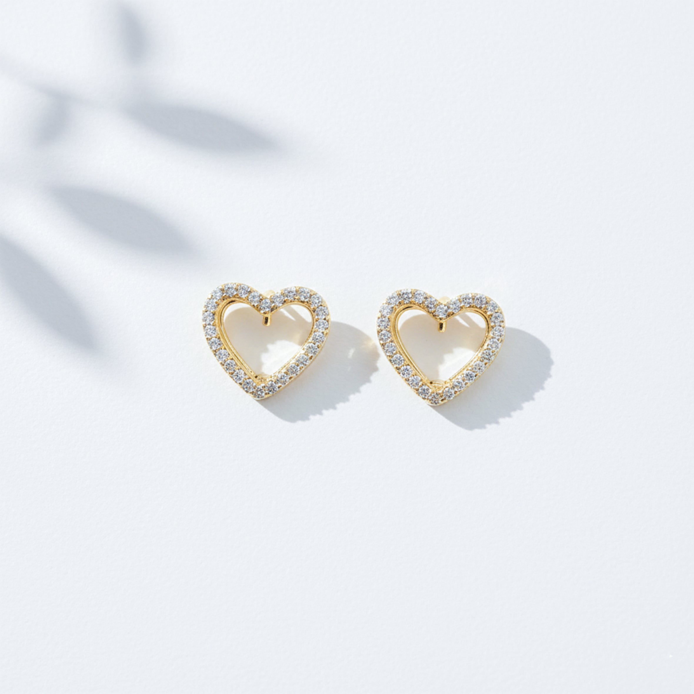 Celestia Love Crystal Heart Earrings