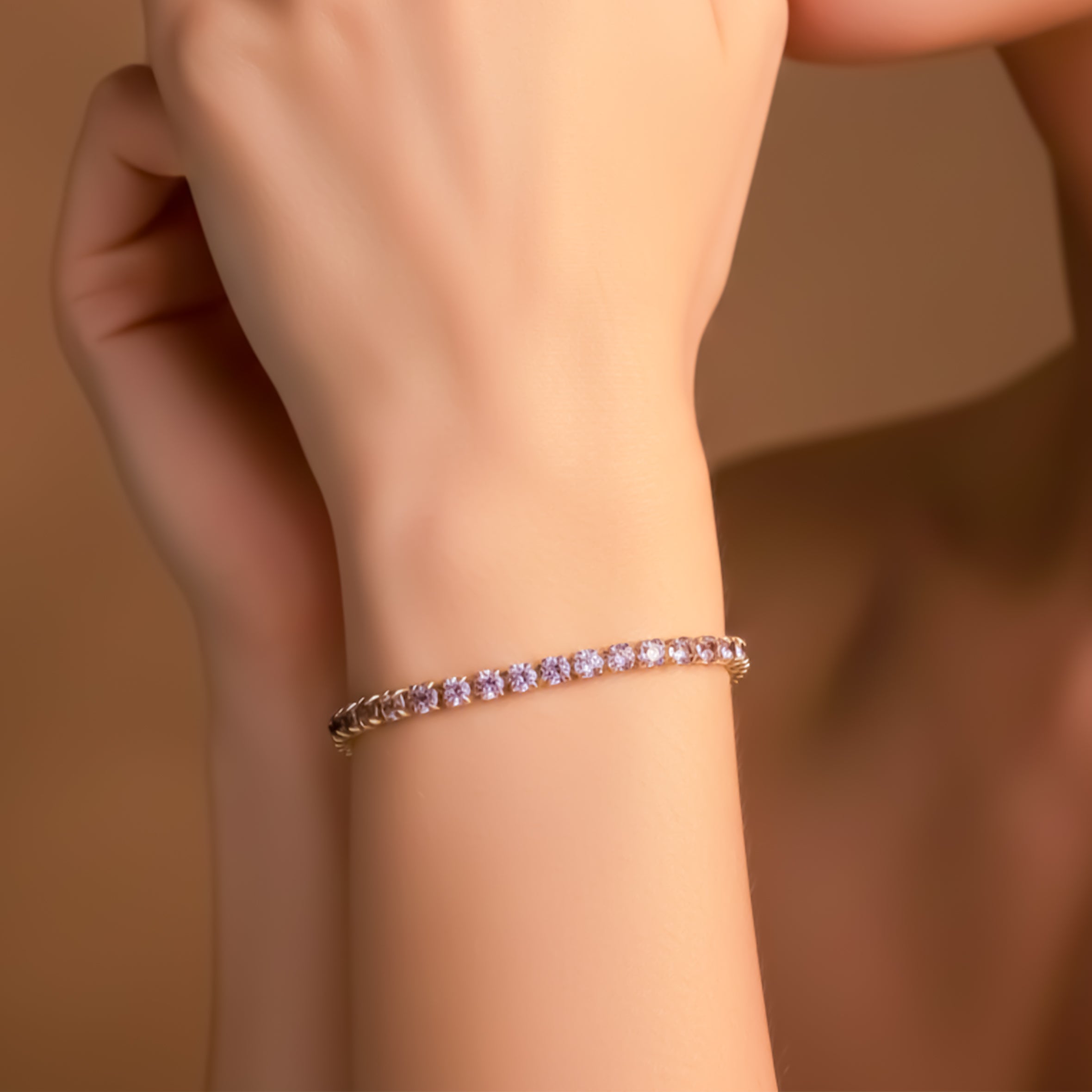 Elite Shine Gold Zircon Bracelet