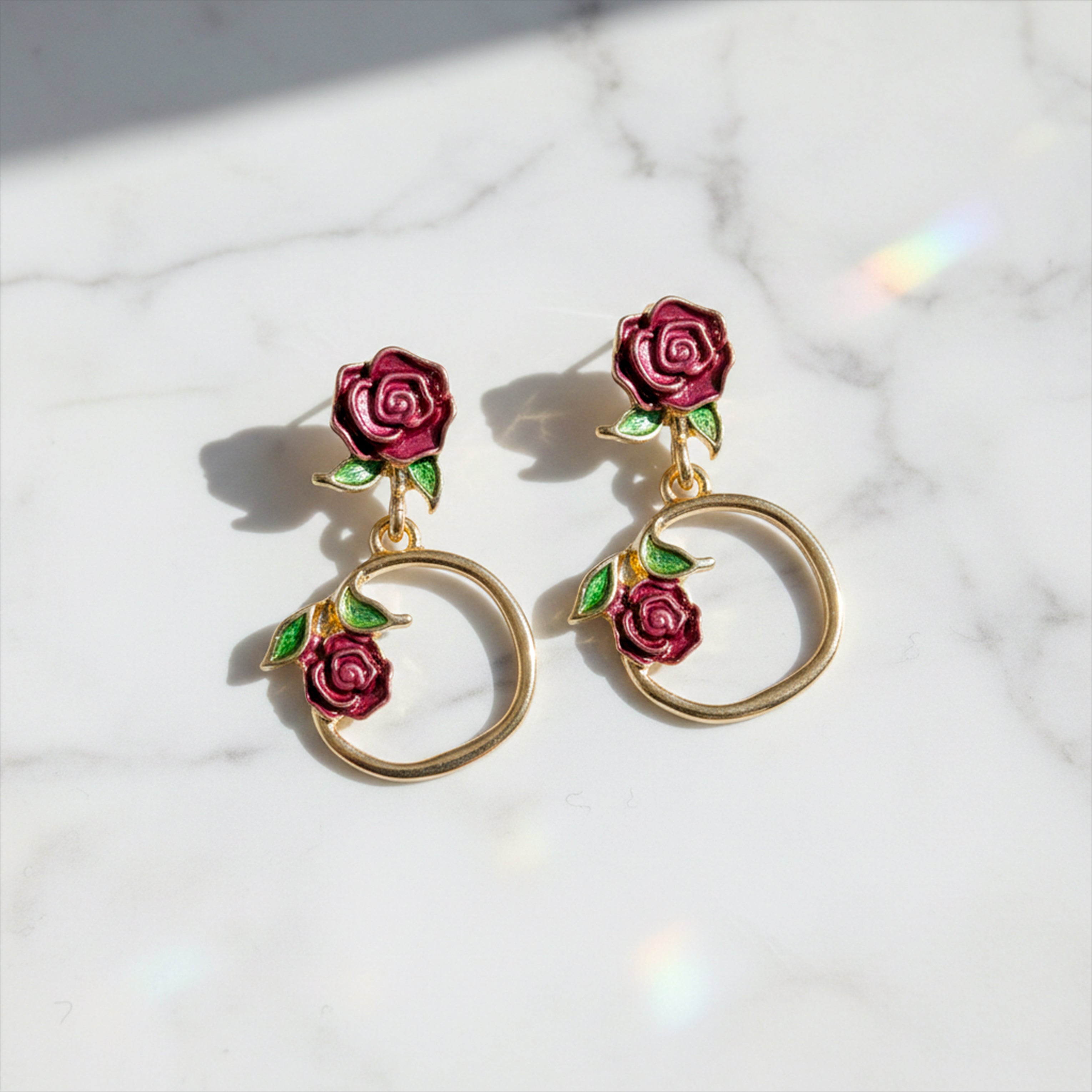 Rose Loop Luxe Earrings
