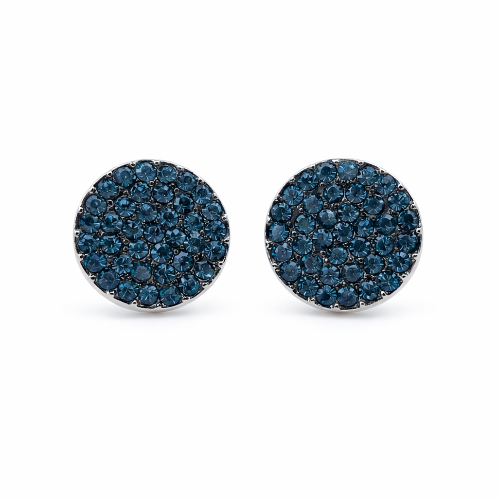 Sapphire Spark Pave Earrings